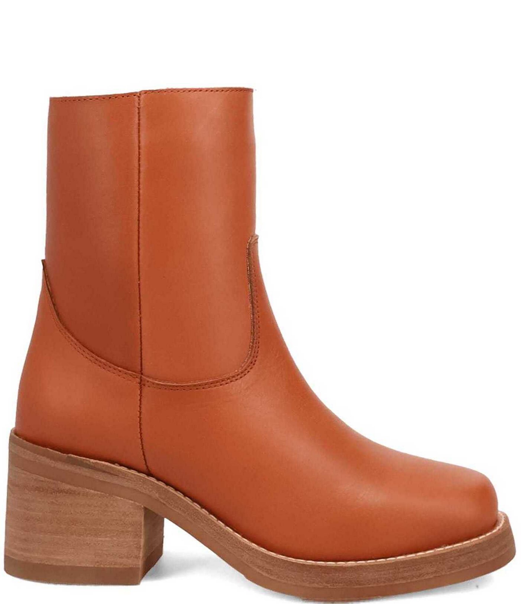 Dingo Roxy Leather Chunky Sole Booties