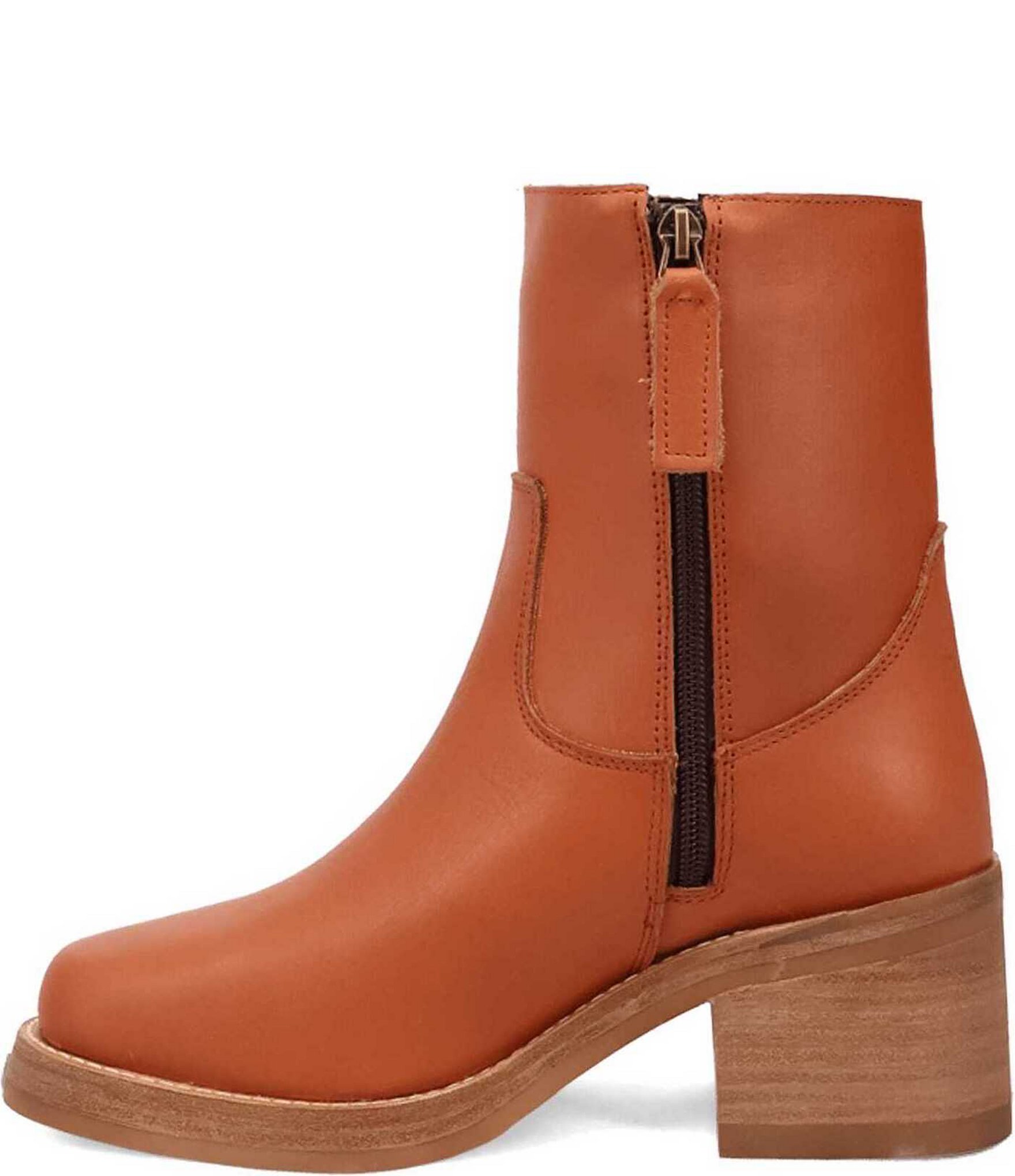 Dingo Roxy Leather Chunky Sole Booties