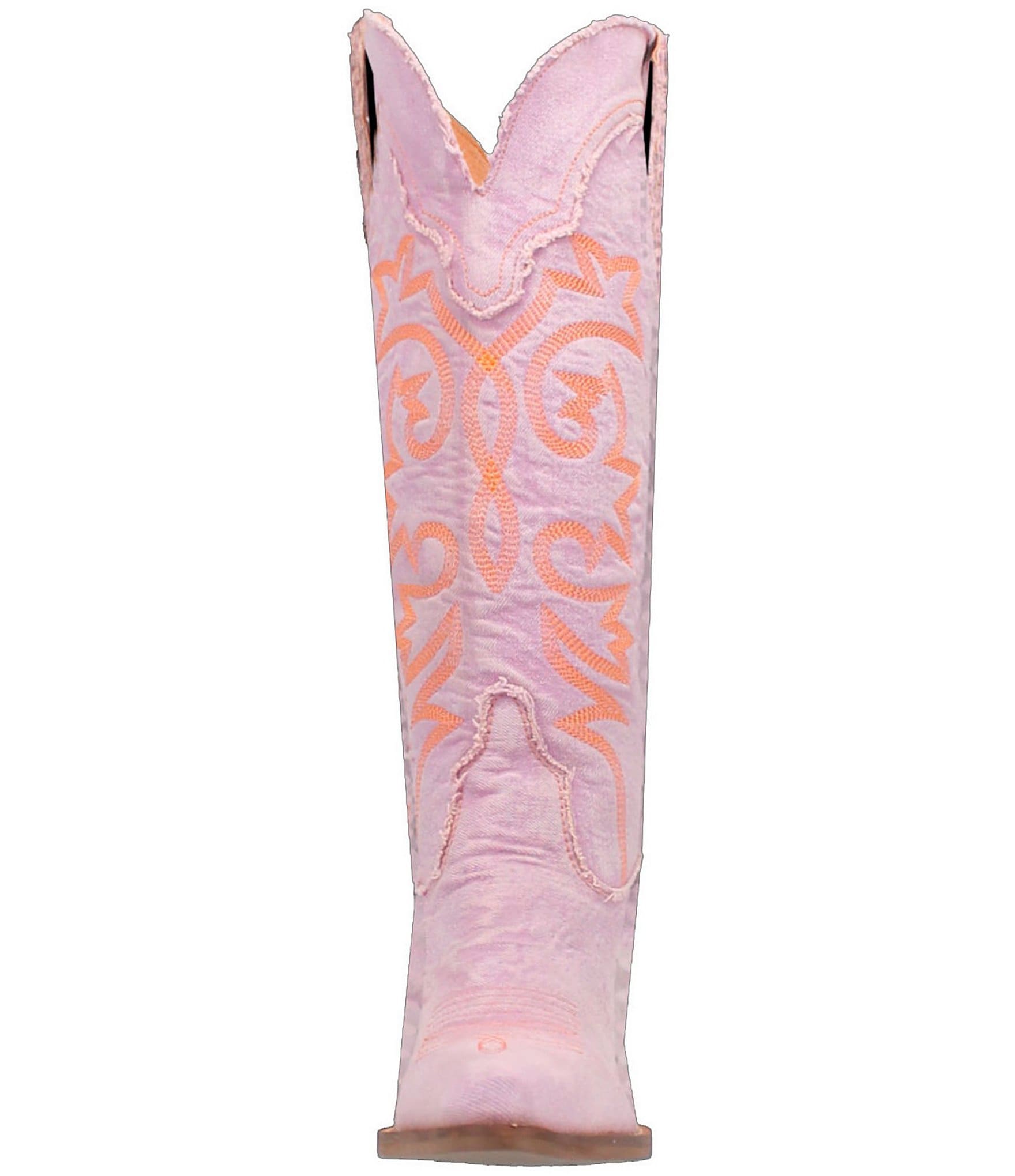 Dingo Texas Tornado Denim Tall Western Boots