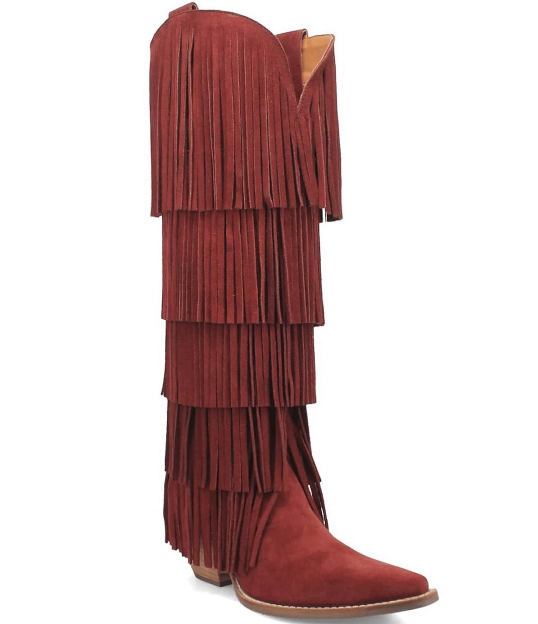 burgundy Women s Tall Knee High Boots Dillard s