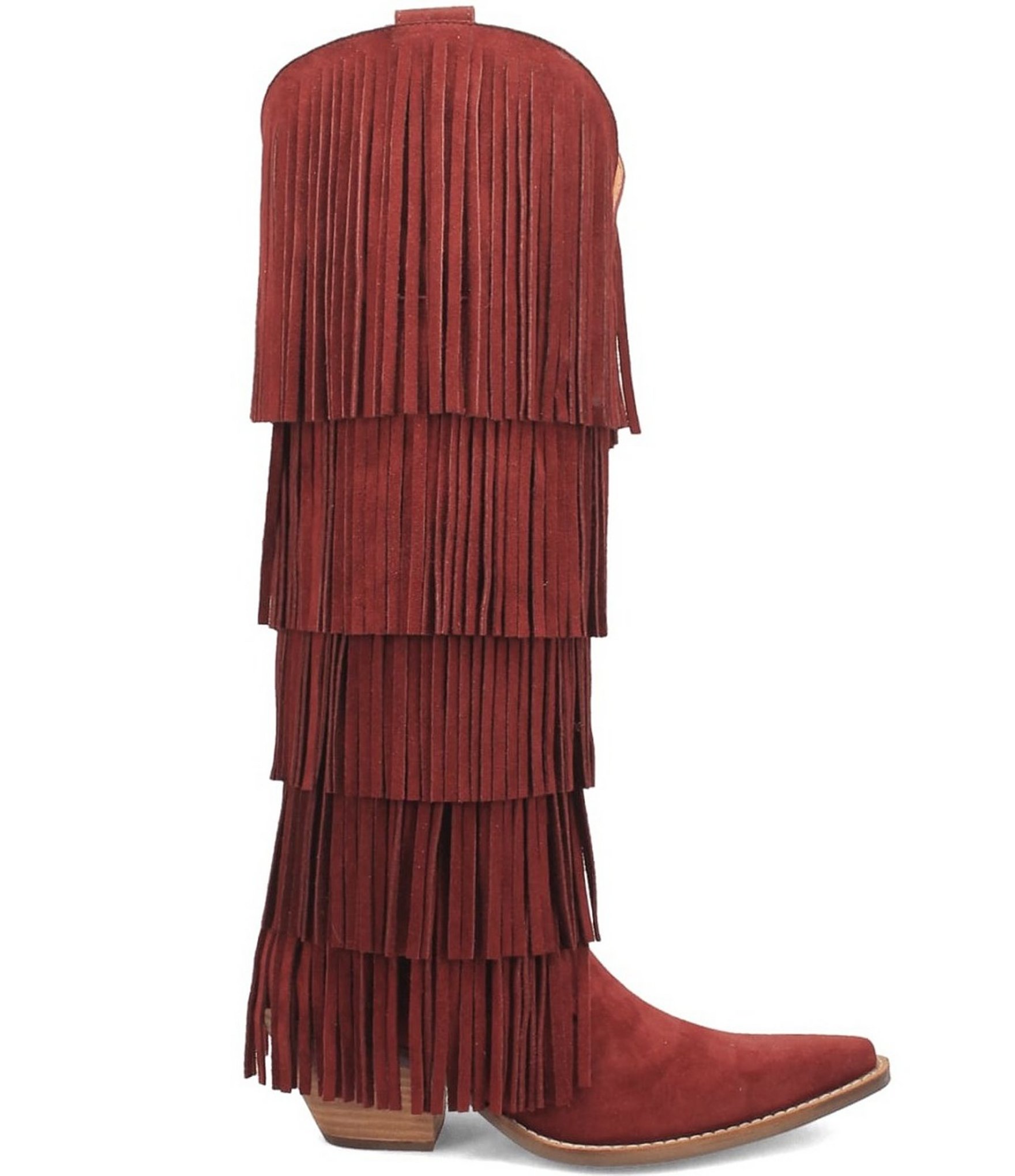 Dingo Wild Child Suede Fringe Western Boots