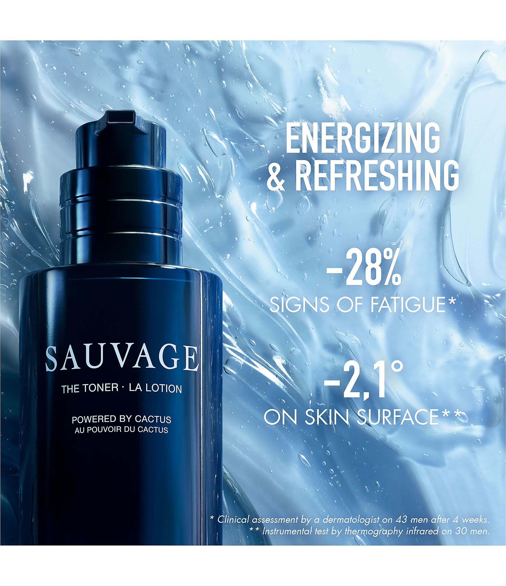 Dior Sauvage Energizing and Soothing Face Toner Lotion