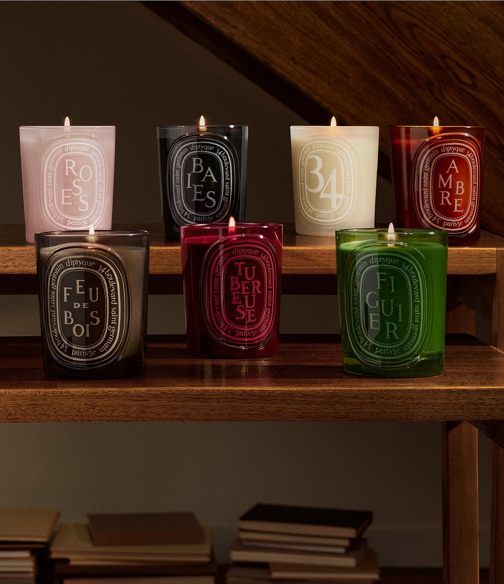 DIPTYQUE Feu de Bois Medium Candle, 10.6 oz.