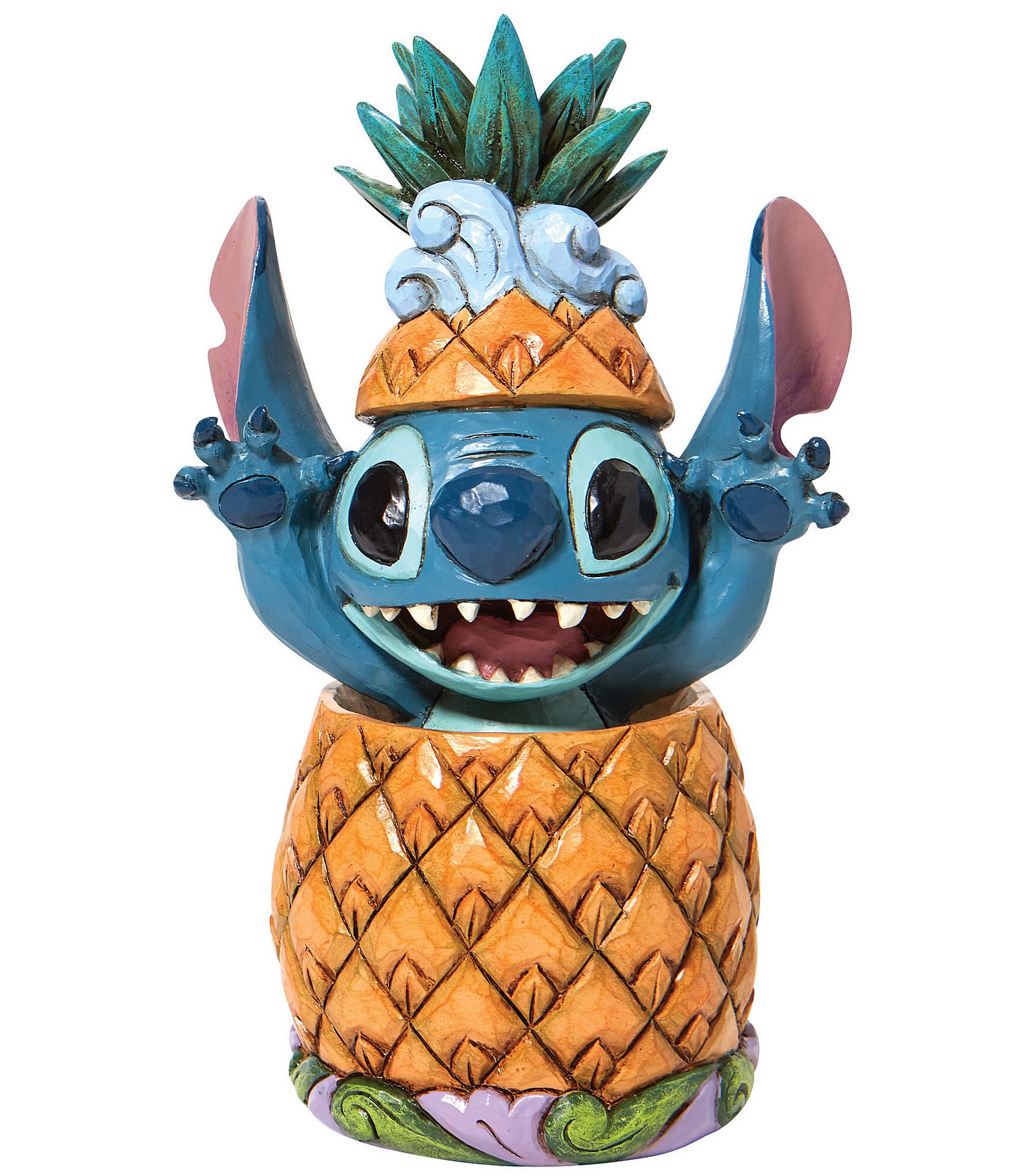 Disney Traditions Collection by Jim Shore Stitch in a Pineapple Pal Figurine