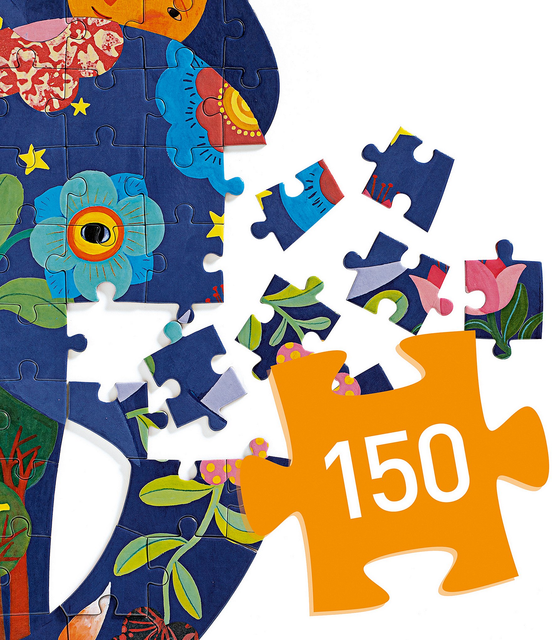 Djeco Elephant 150-Piece Jigsaw Puzzle