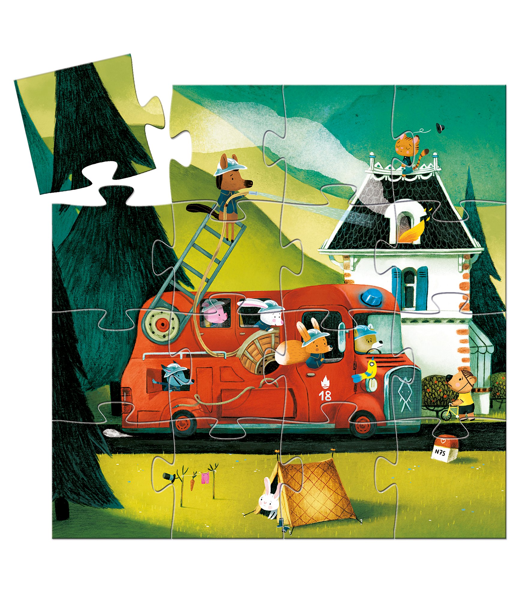 Djeco Fire Truck Puzzle