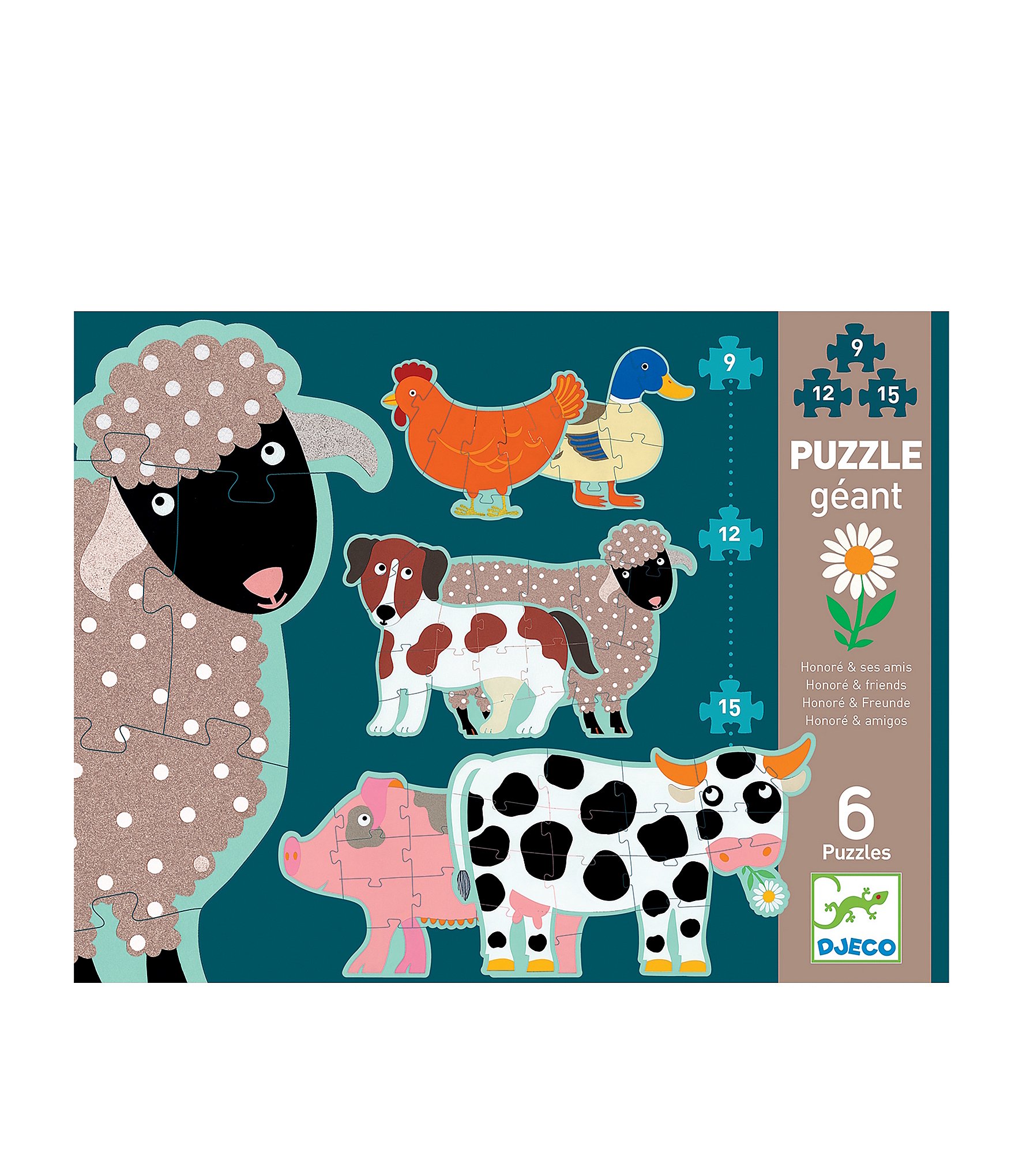 Djeco Honore & Friends Progressive Puzzle