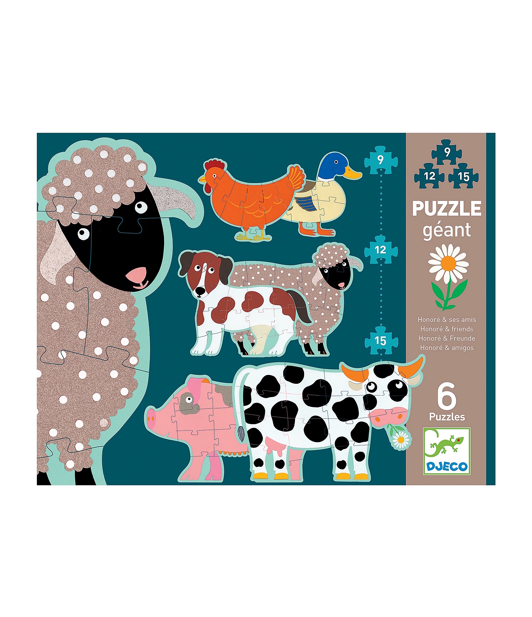 Djeco Honore & Friends Progressive Puzzle