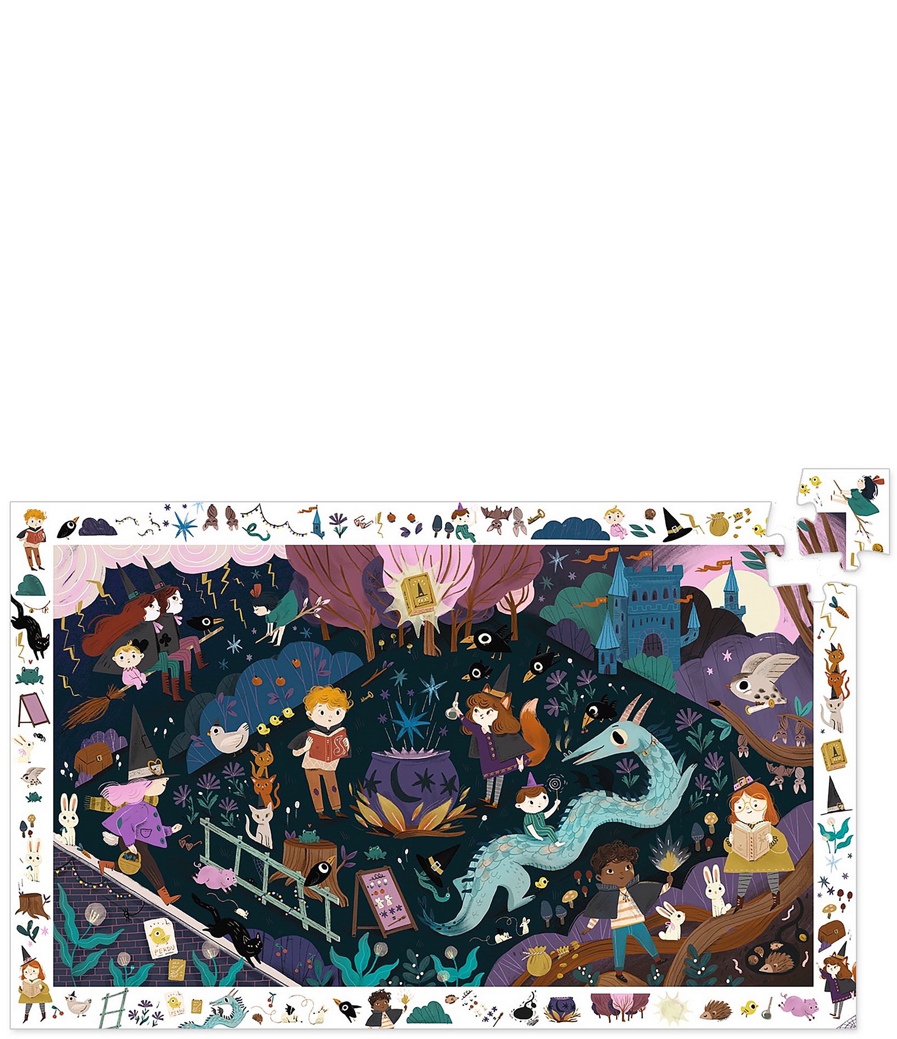 Djeco Sorcerers' Apprentices 54pc Observation Puzzle + Poster