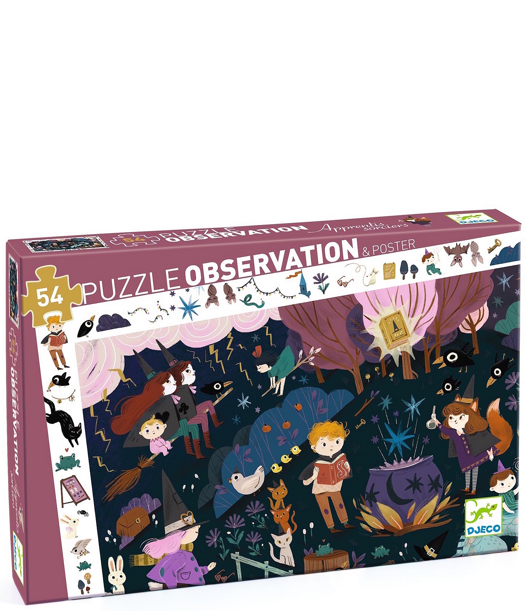 Djeco Sorcerers' Apprentices 54pc Observation Puzzle + Poster