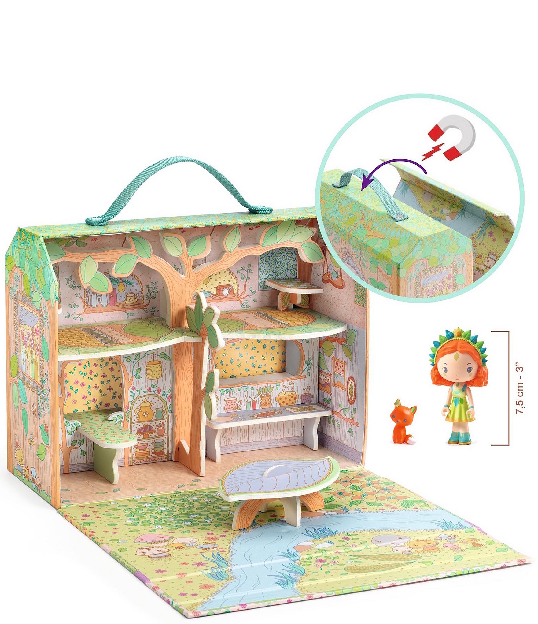 Djeco Tinyly Sylvia & Fox's House in the Forest Play Set