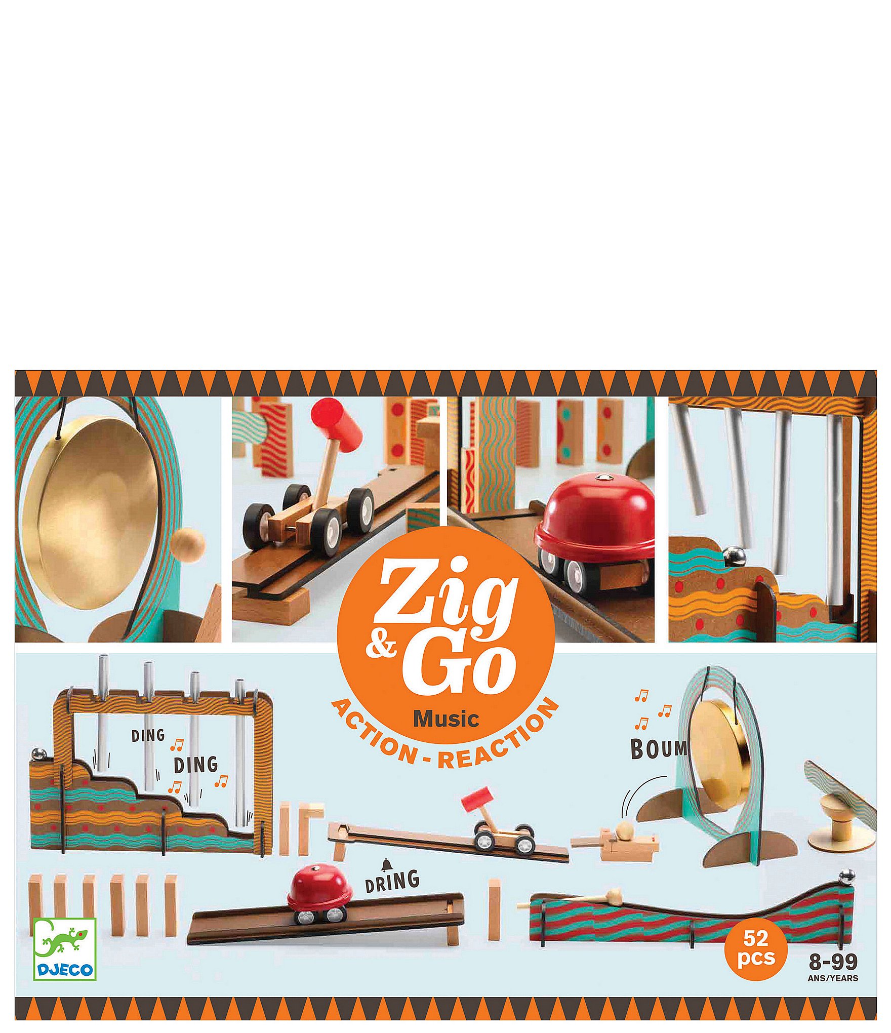 Djeco Zig Go Music 52-Piece Chain Reaction Construction Set