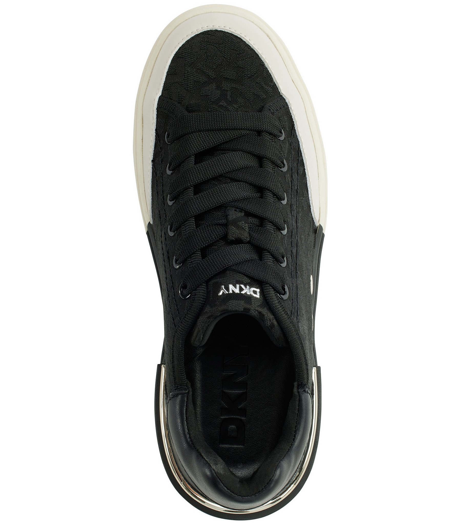 DKNY by Donna Karan Bradley Signature Logo Lace Up Platform Sneakers