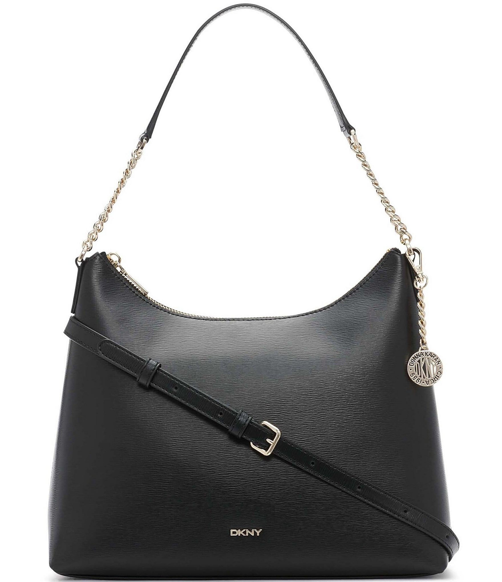 DKNY Blue Saffiano Leather Bryant Park Flap Shoulder Bag Dkny | The Luxury  Closet
