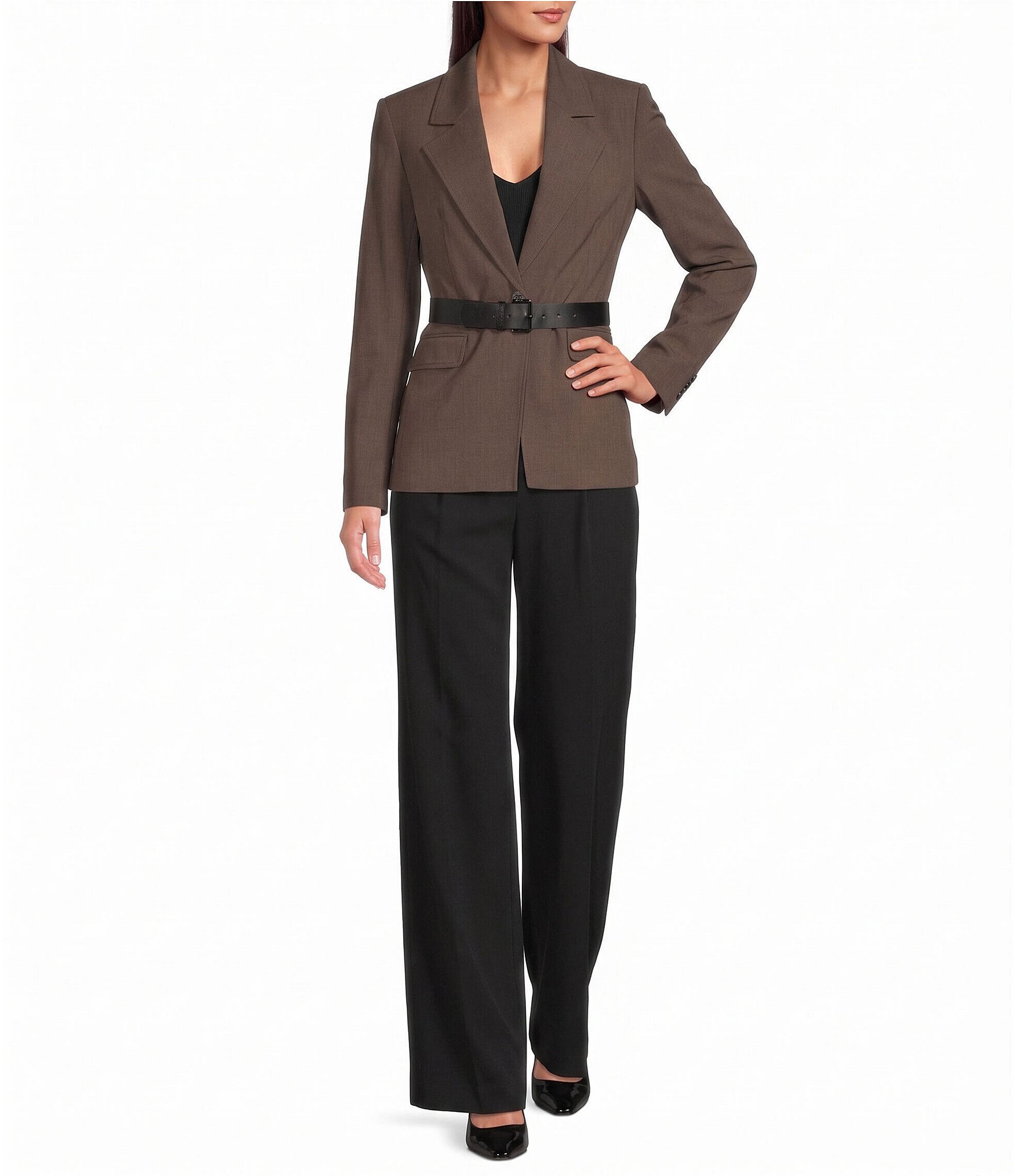 DKNY by Donna Karan Belted Pant