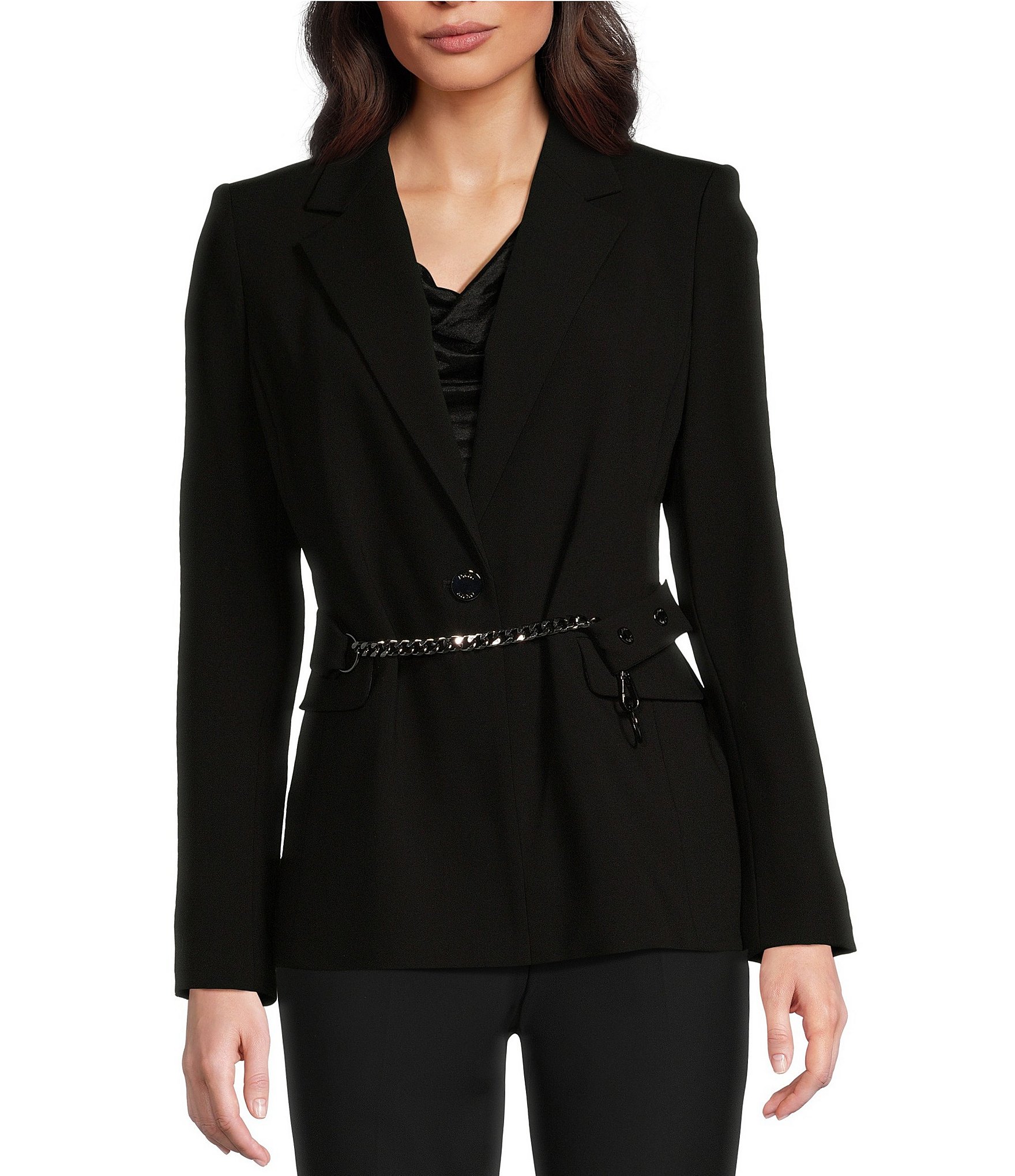 HALF ZIP MOCK NECK SWEATER | DKNY
