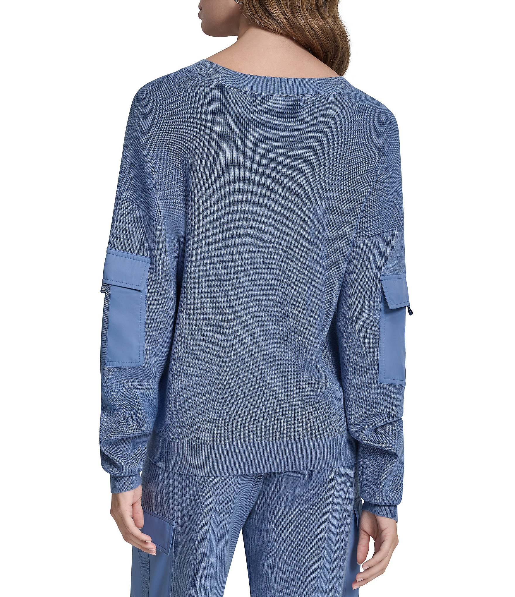DKNY by Donna Karan Coordinating Knit V-Neck Long Sleeve Top