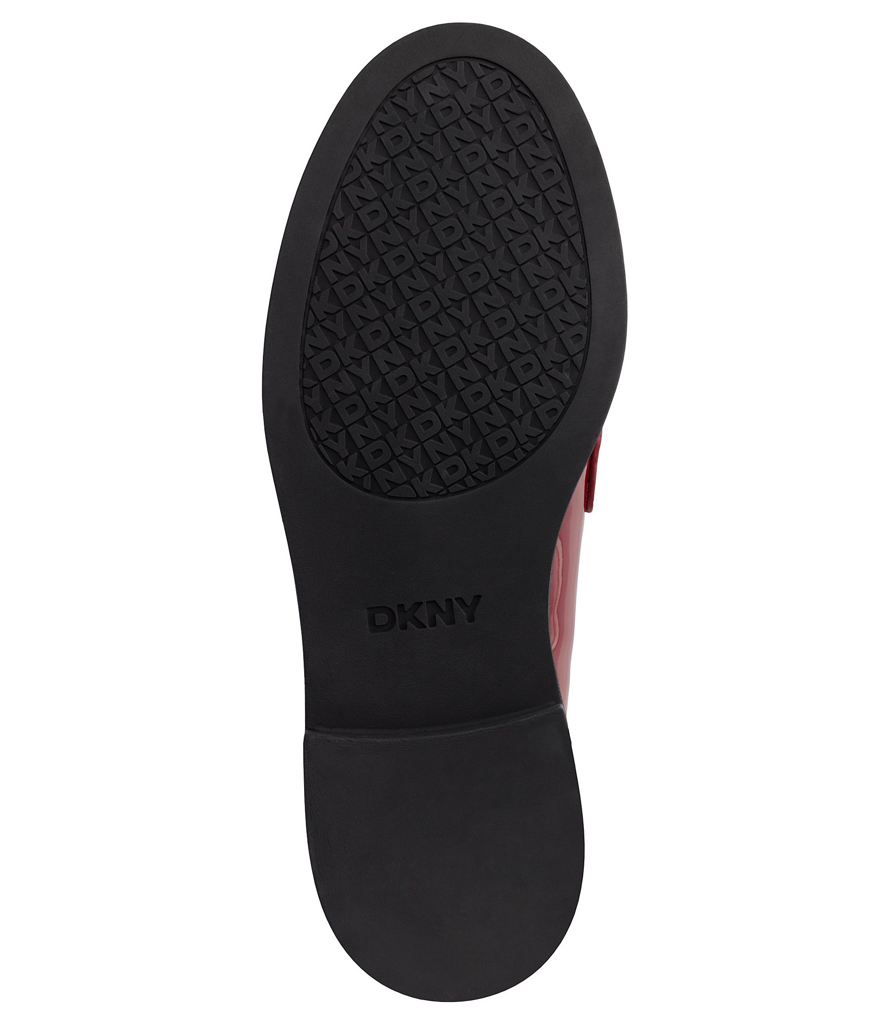 DKNY by Donna Karan Radisson Patent Logo Chain Hardware Loafers