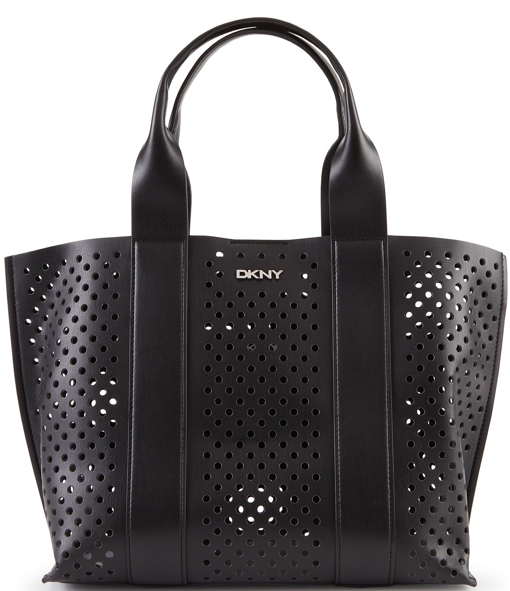 Dkny Women's The Mini Effortless Tote in Brown Leather