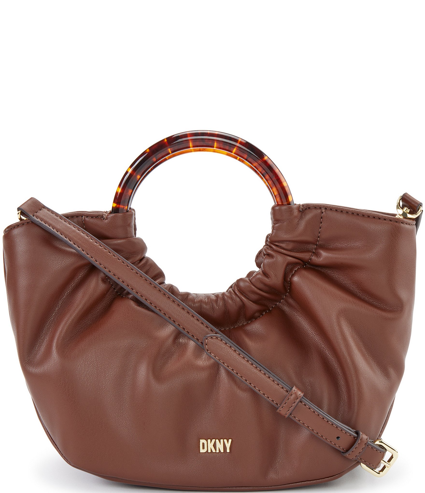 DKNY Quilted Crossbody Bag in Natural