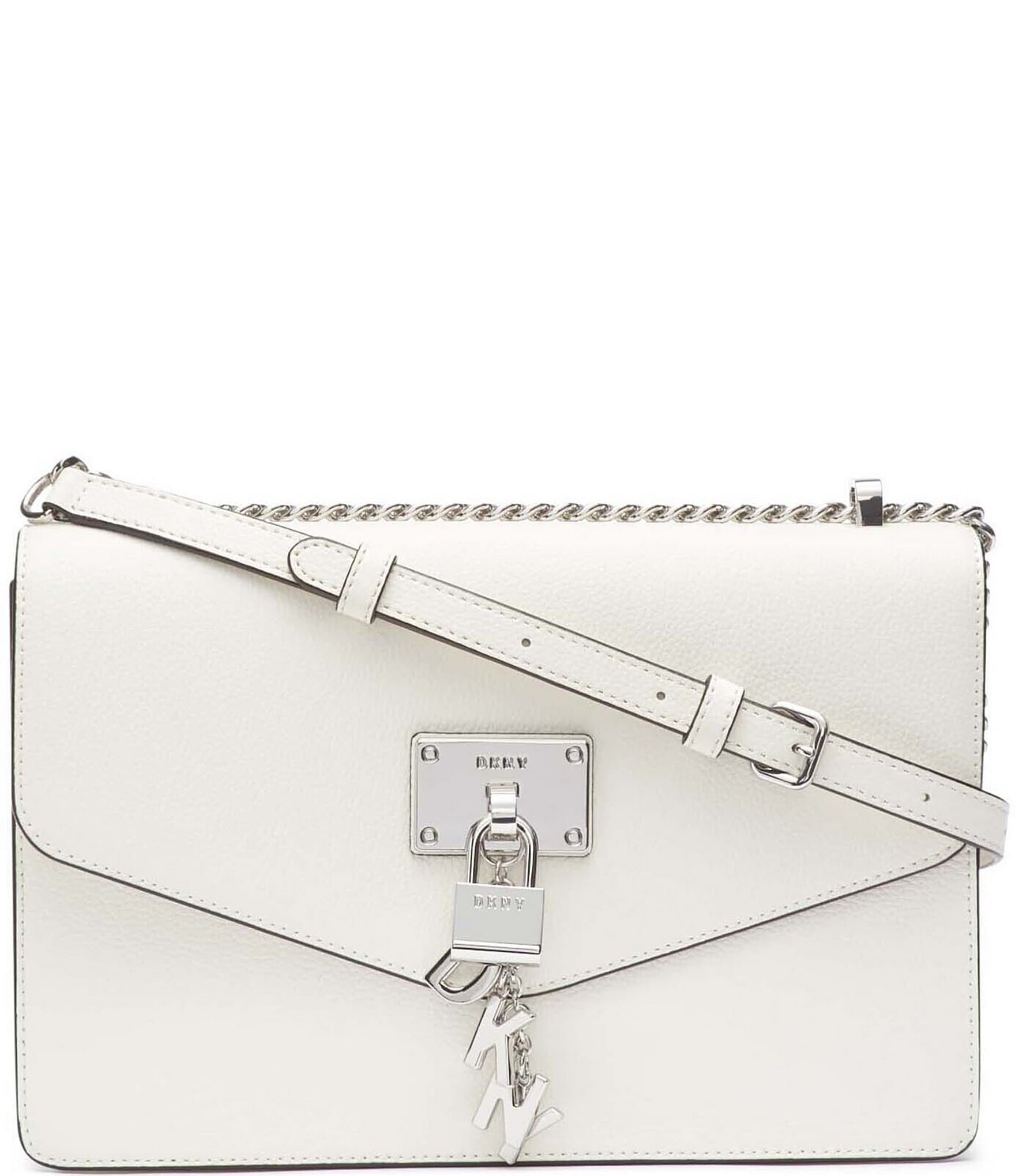 Buy DKNY Women White Small-Size Solid Satchel Bag Online - 816930