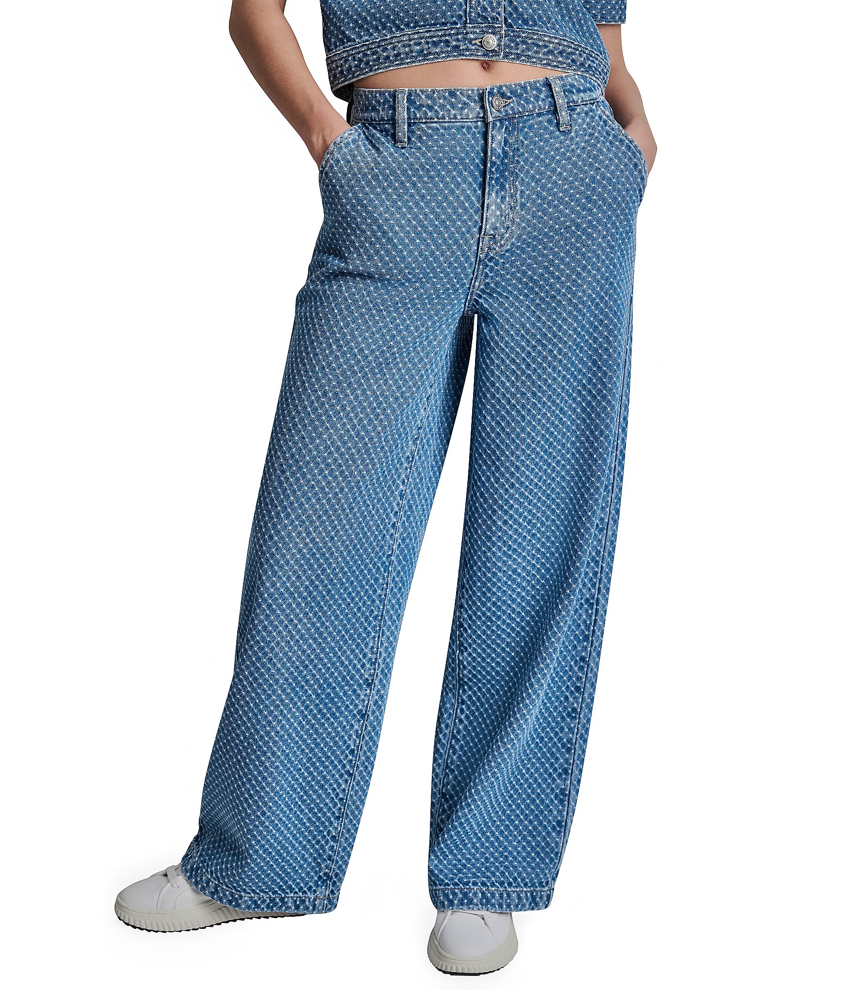 DKNY Jeans by Donna Karan Coordinating Mr Wide Leg Denim Pants