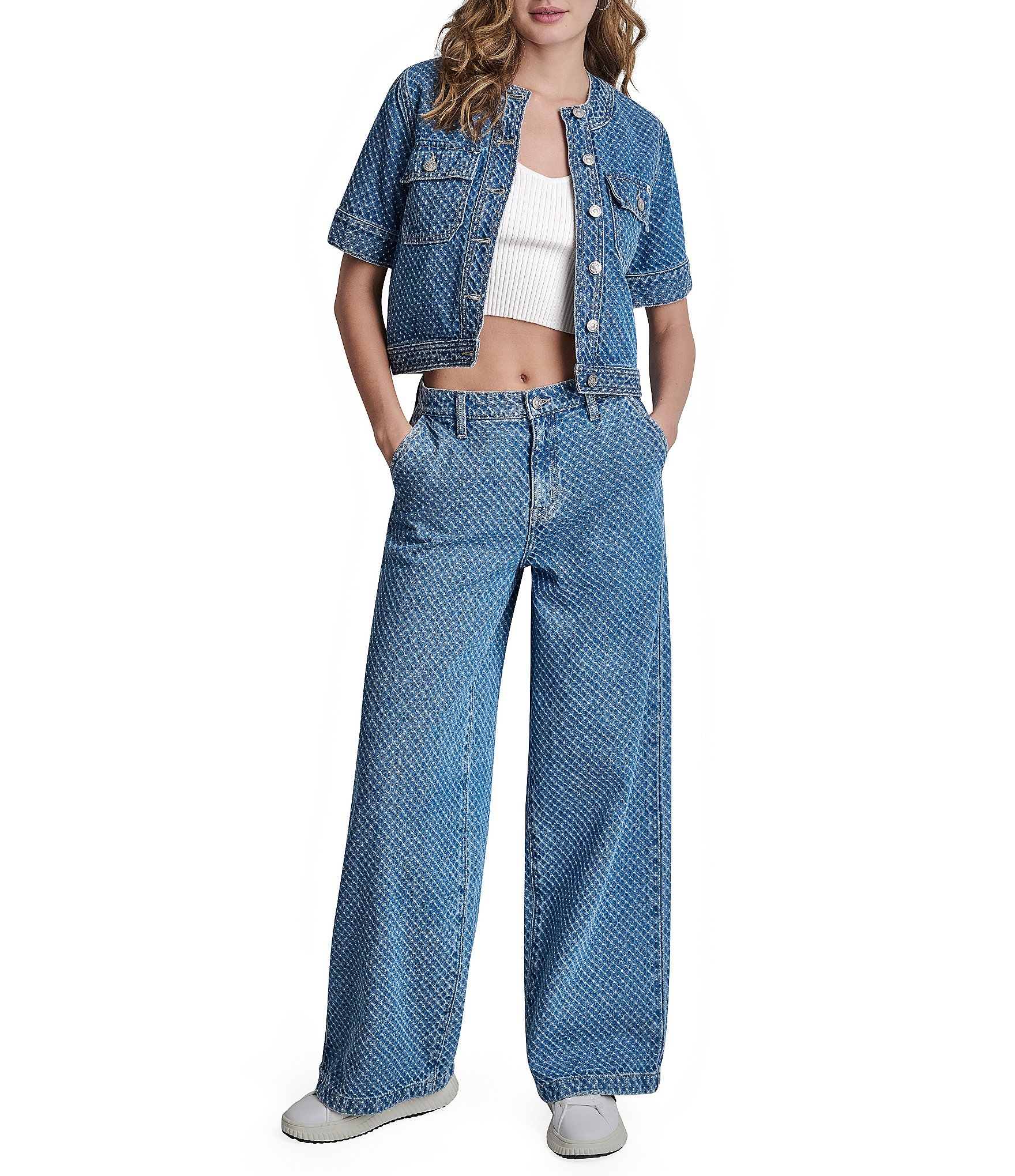 DKNY Jeans by Donna Karan Coordinating Mr Wide Leg Denim Pants