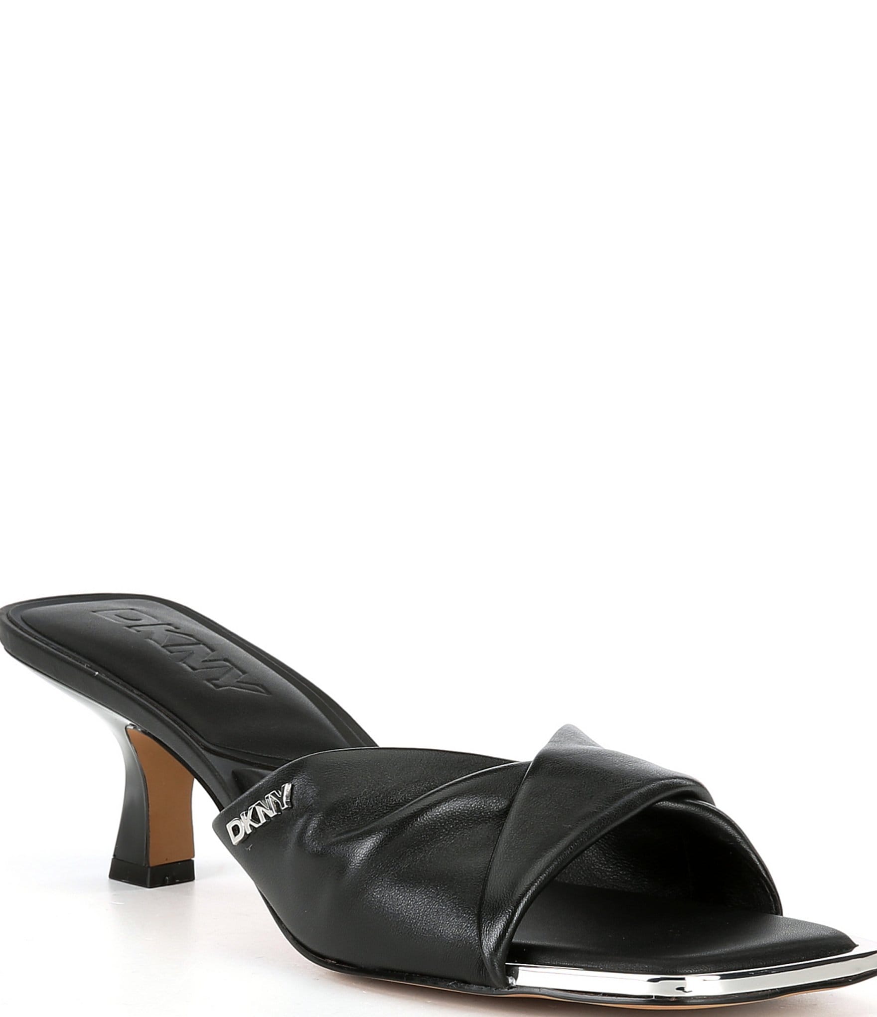 DKNY Jolain Twist Leather Sandals | Dillard's