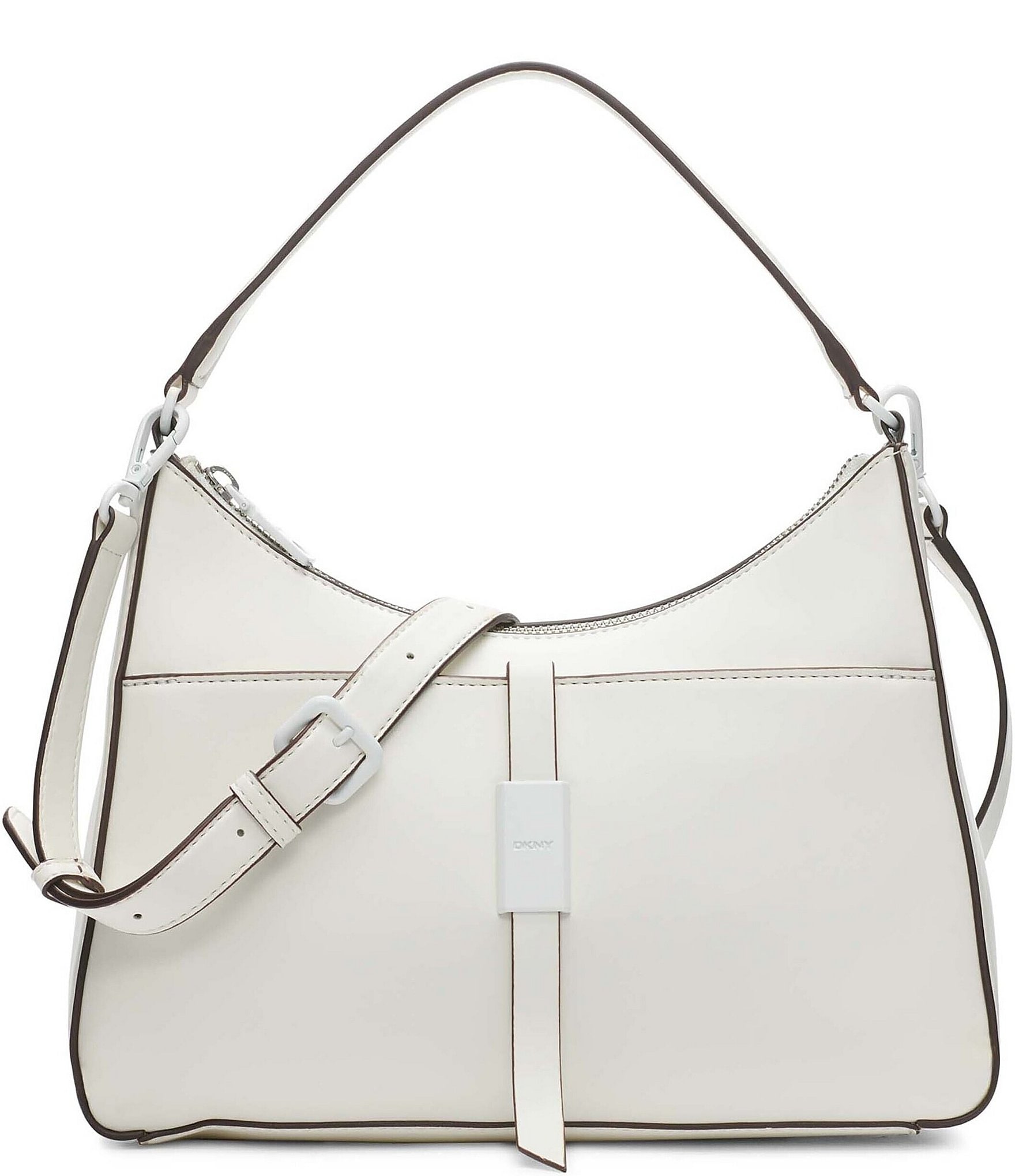 Buy DKNY Women White Small-Size Solid Satchel Bag Online - 816930