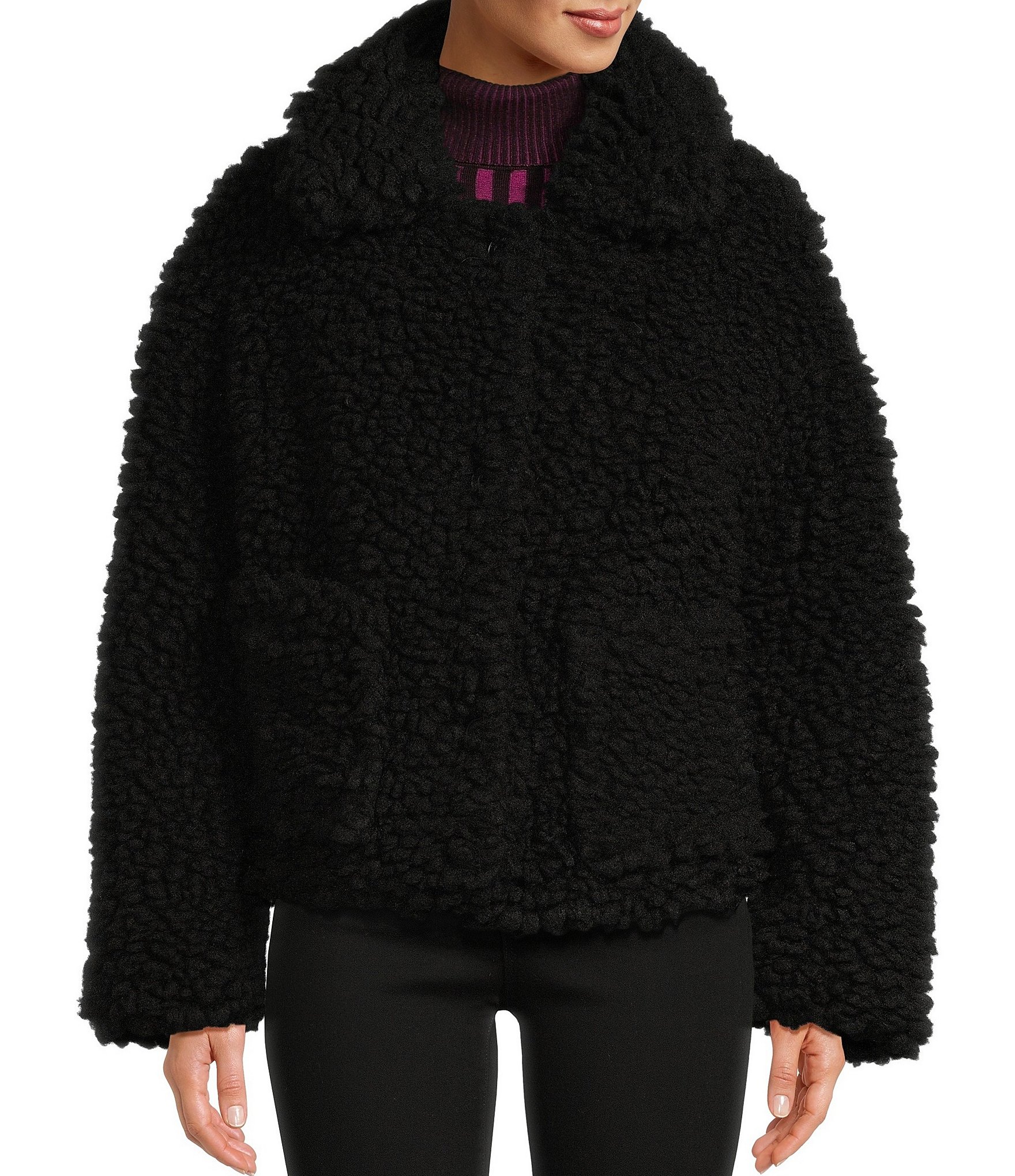 DKNY Sherpa Puffer Coats & Jackets