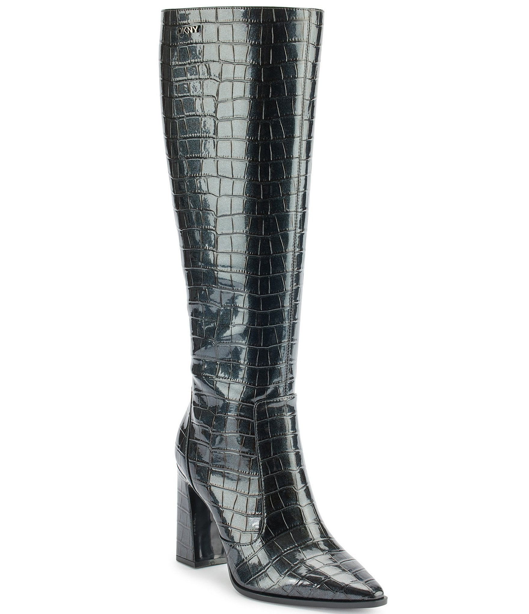 DKNY by Donna Karan Soryn Crocodile Embossed Patent Tall