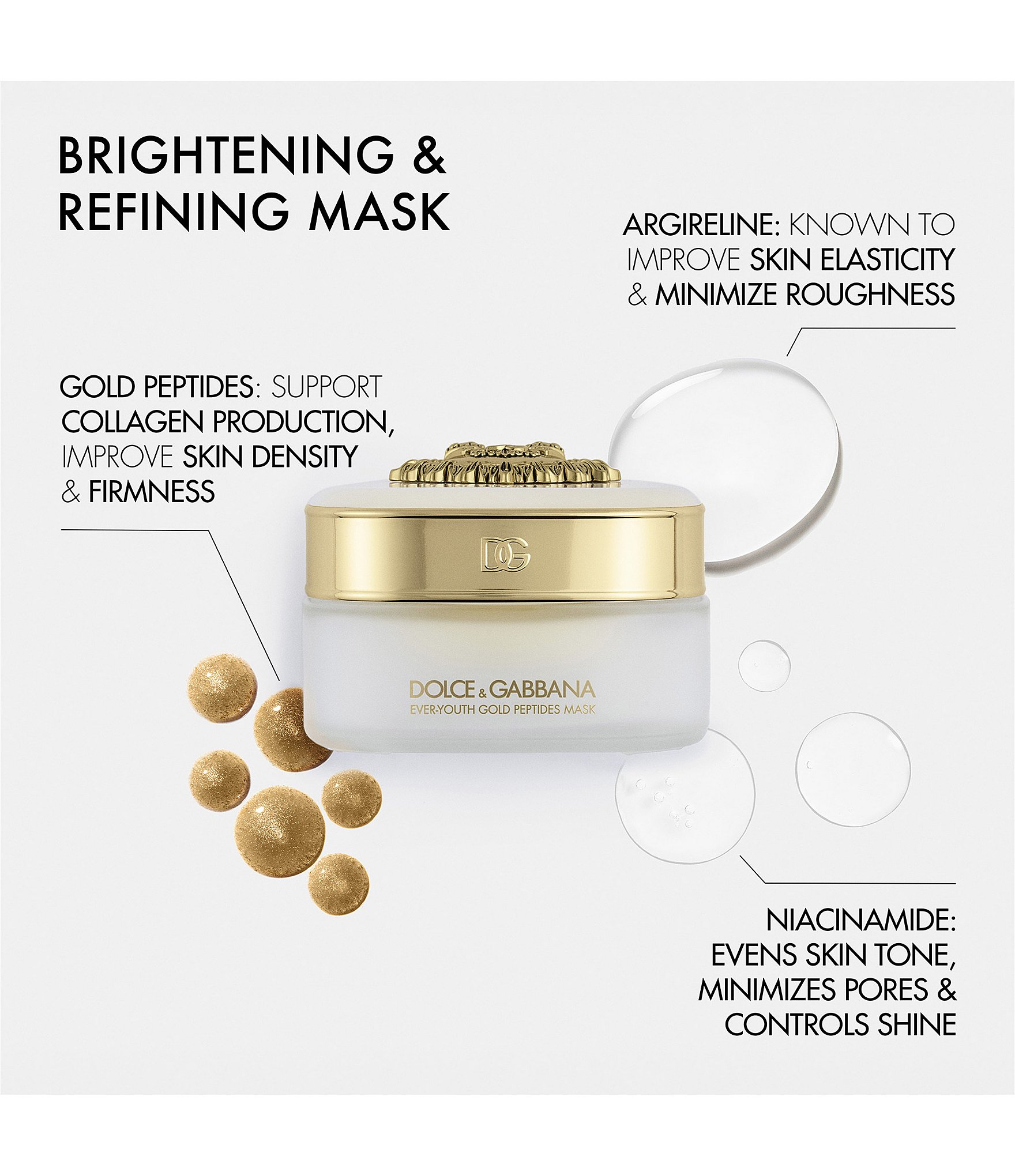 Dolce & Gabbana Ever-Youth Gold Peptides Brightening & Refining Face Mask