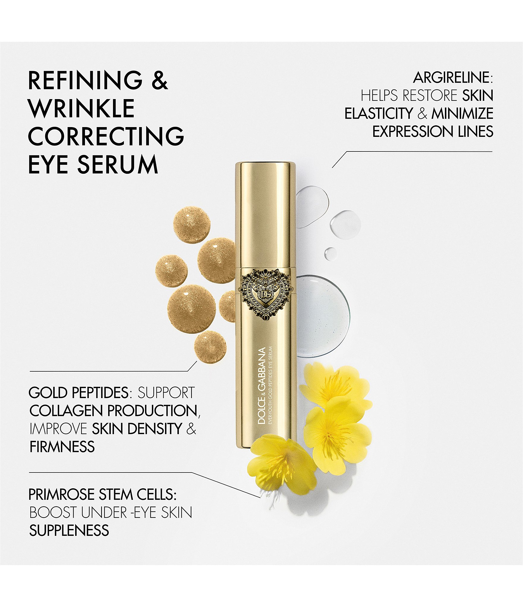 Dolce & Gabbana Ever-Youth Gold Peptides Eye Serum Refining & Wrinkle Correcting