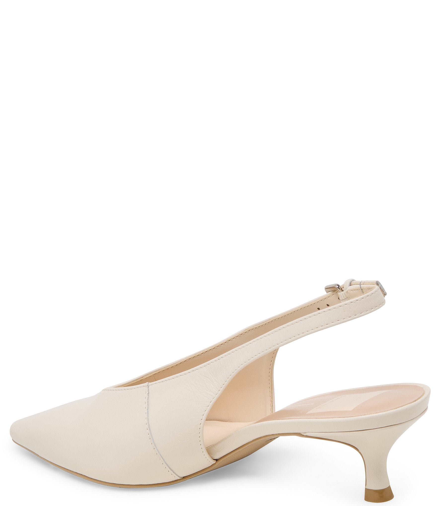 Dolce Vita Alenna Leather Kitten Heel Slingback Pumps