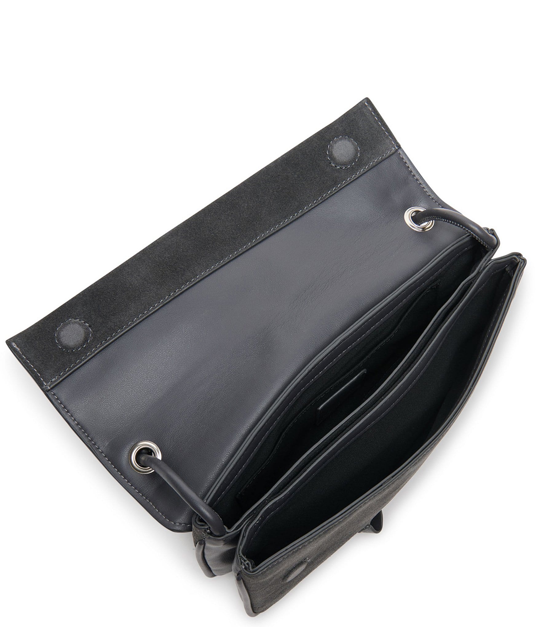 Dolce Vita Alice Leather Baguette East-West Saddle Shoulder Bag