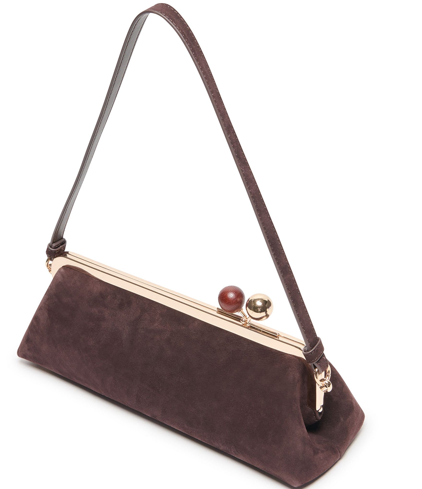 Dolce Vita Ambriaa Suede Kisslock Shoulder Bag