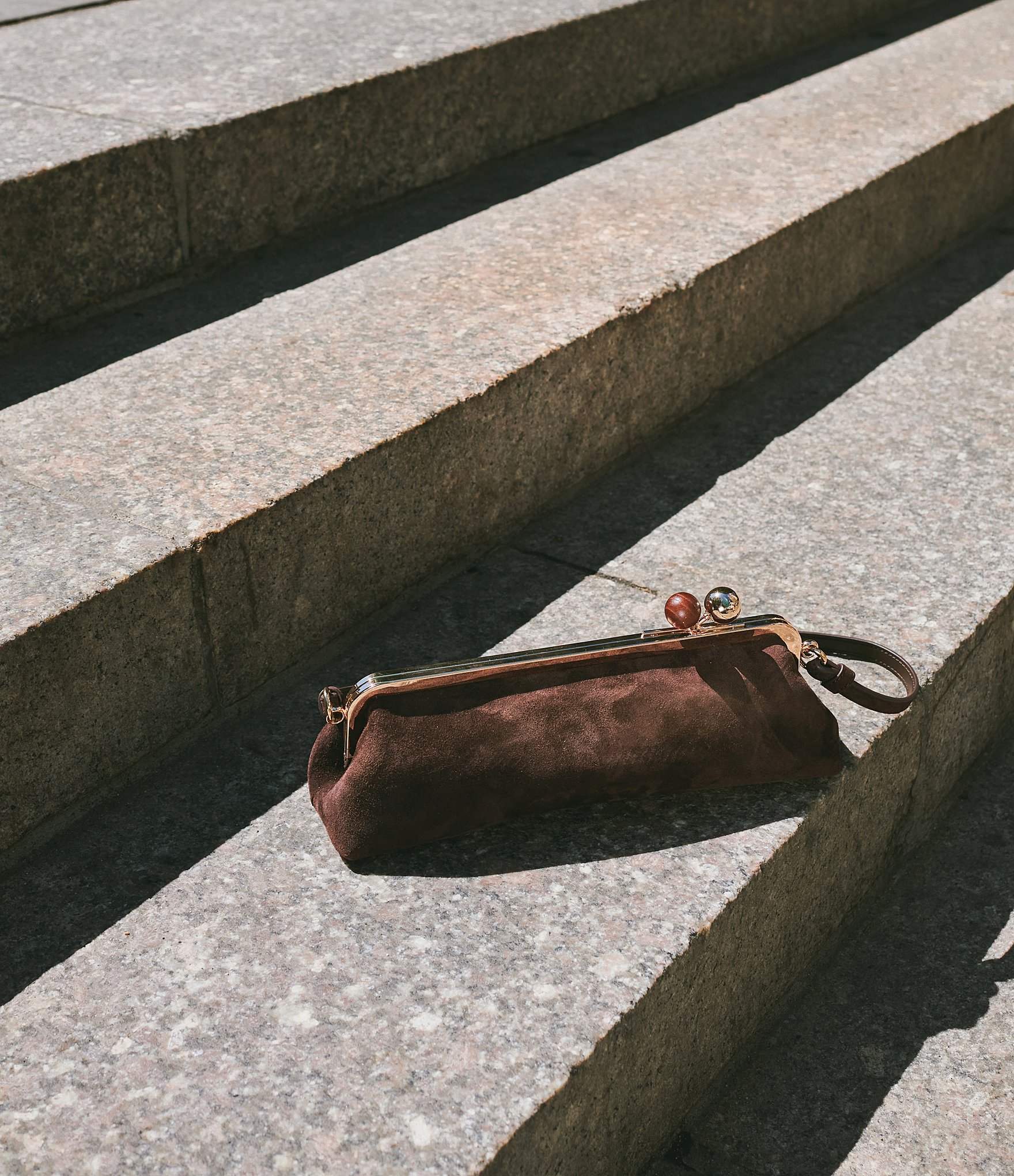 Dolce Vita Ambriaa Suede Kisslock Shoulder Bag