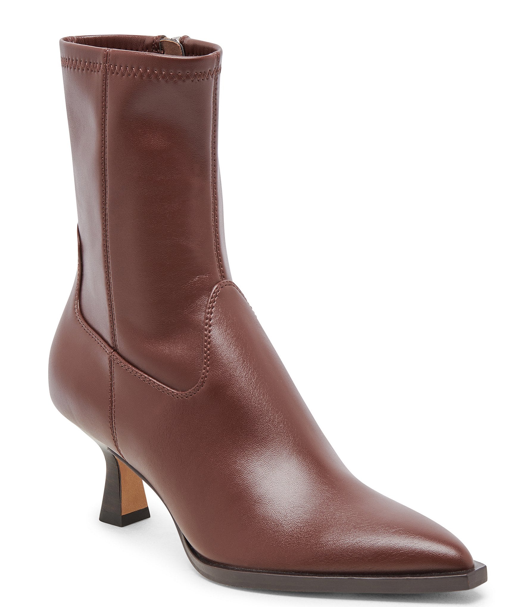 Dolce Vita Arya Leather Pointed Toe Booties