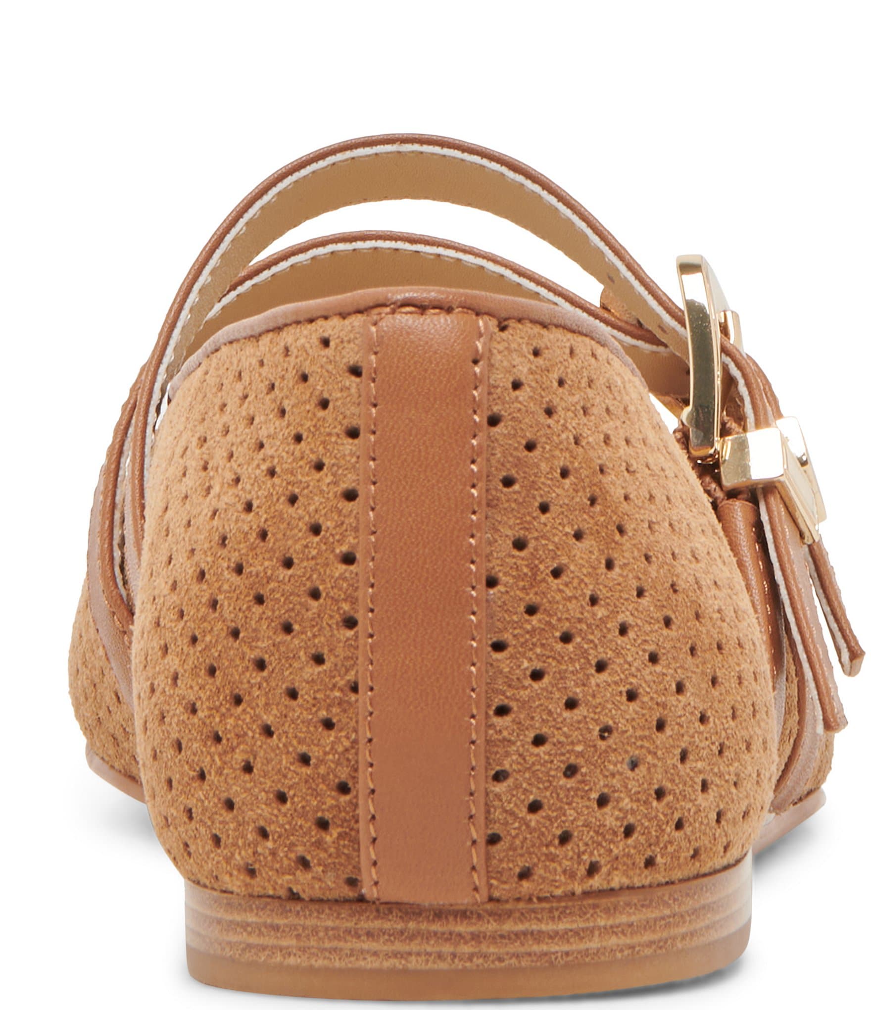 Dolce Vita Baylee Perforated Suede Mary Jane Ballet Flats