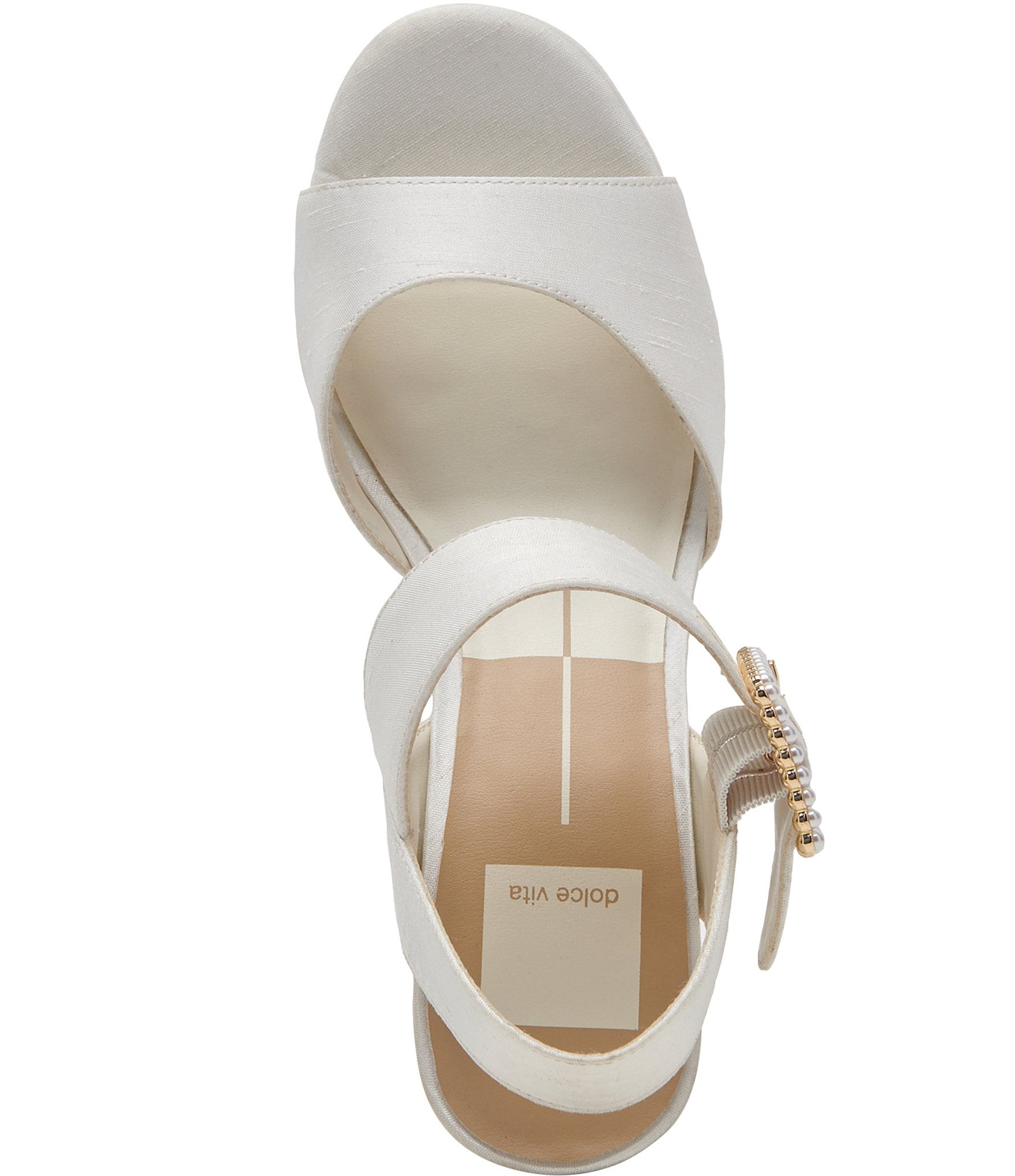 Dolce Vita Bobby Pearl Buckle Platform Dress Sandals