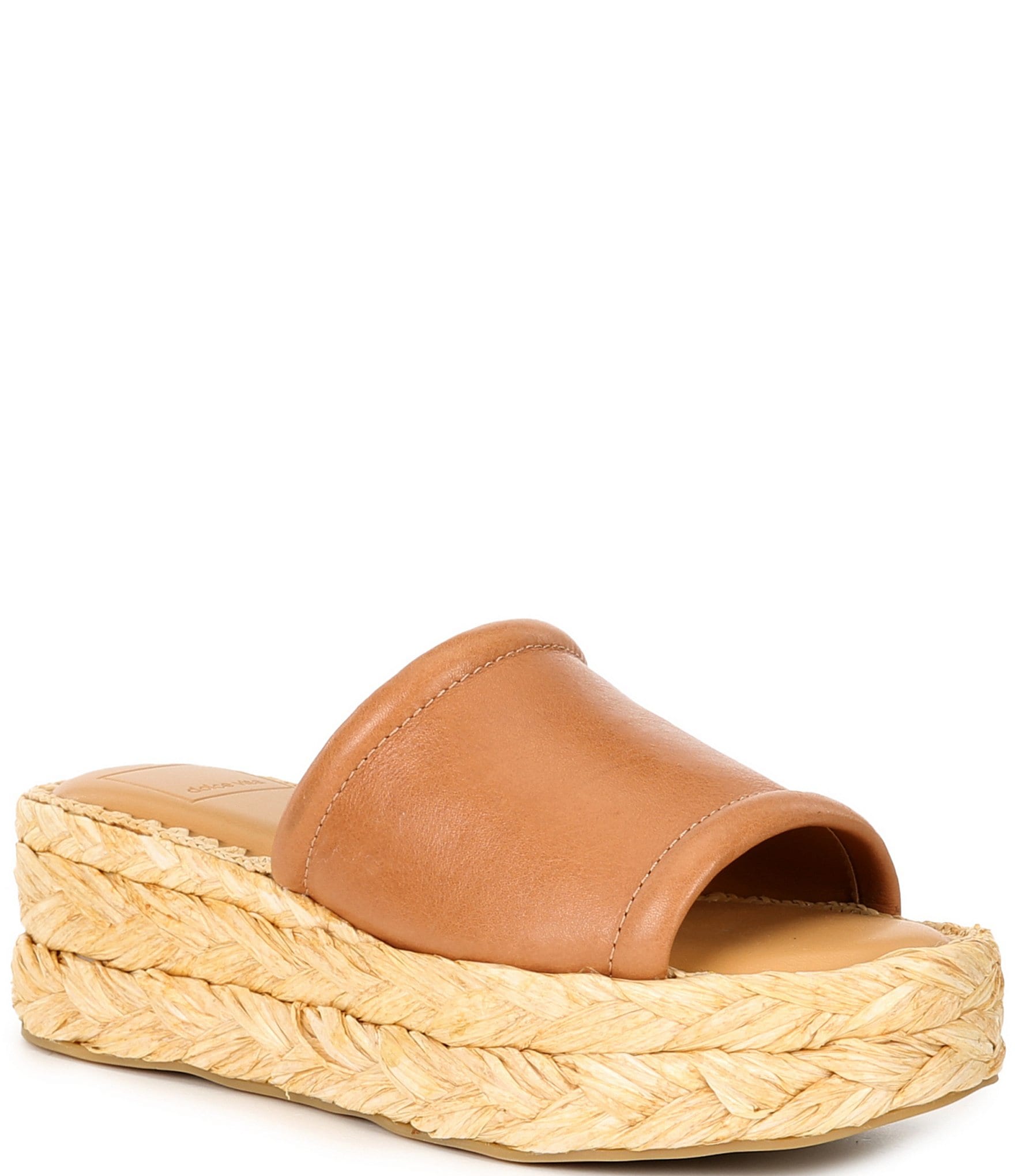 Dolce Vita Chavi Leather Platform Espadrille Wedge Sandals | Dillard's