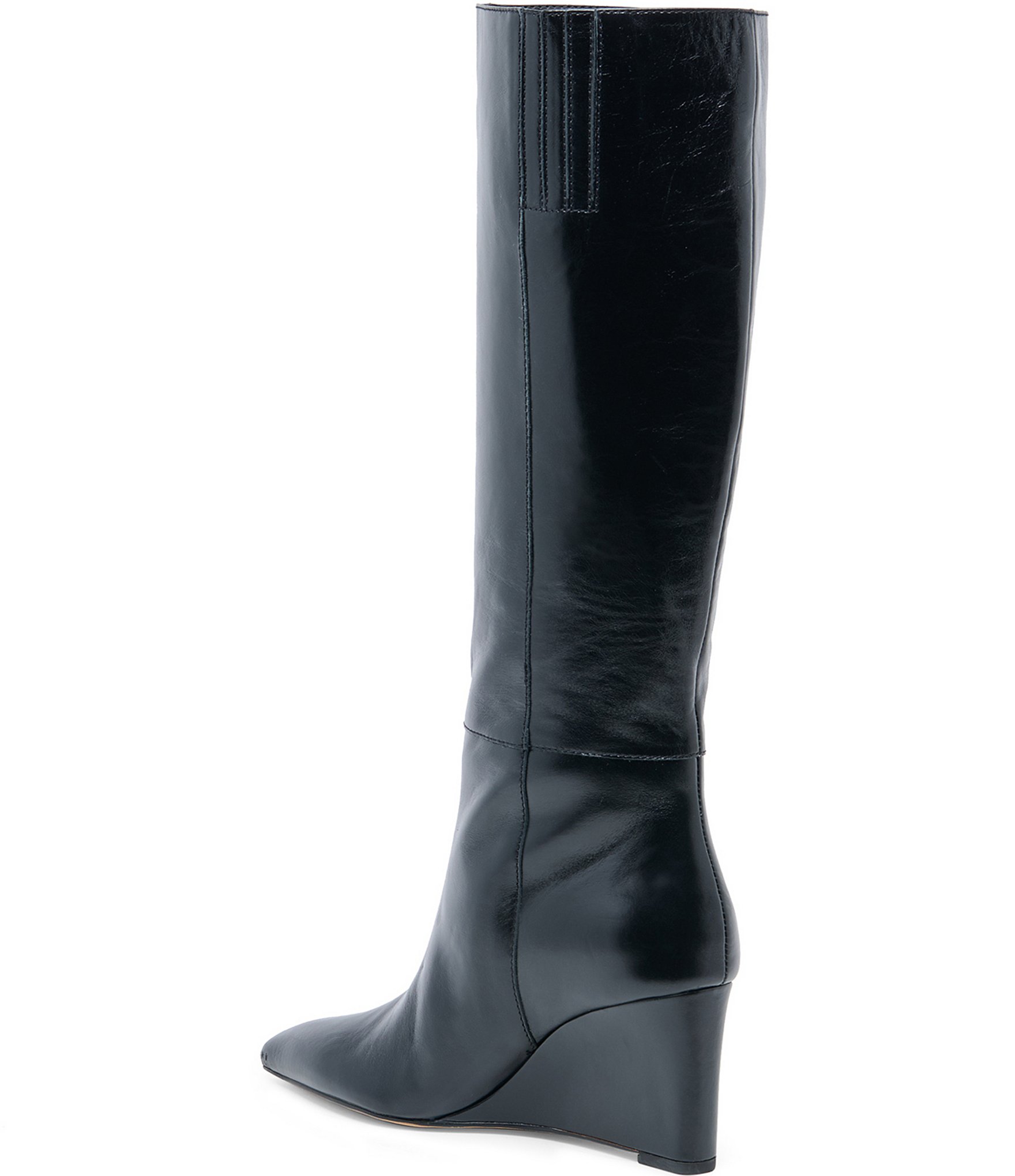 Dolce Vita Emila Leather Tall Wedge Boots