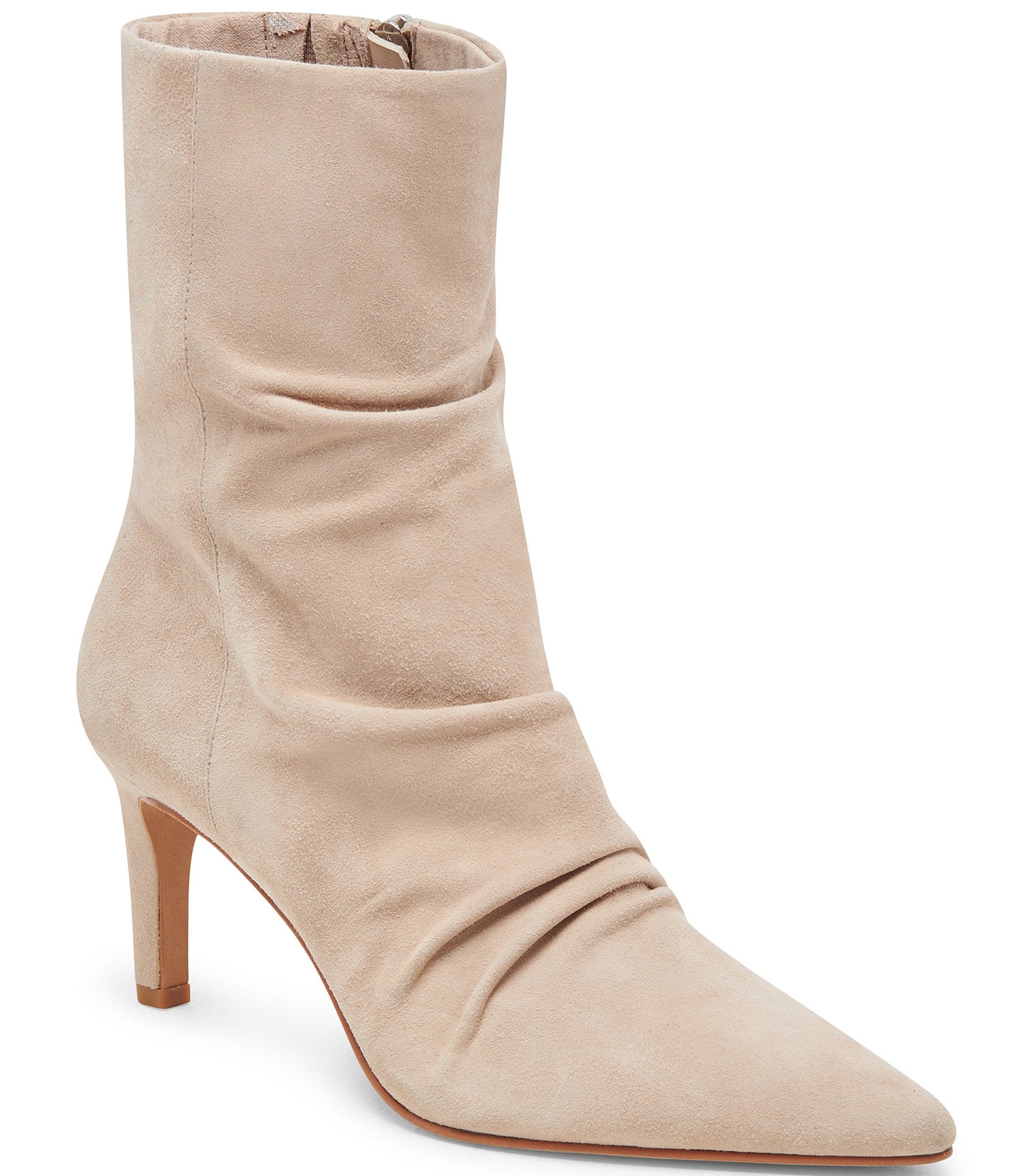 Dolce Vita Fernly Suede Rouched Booties Dillard s