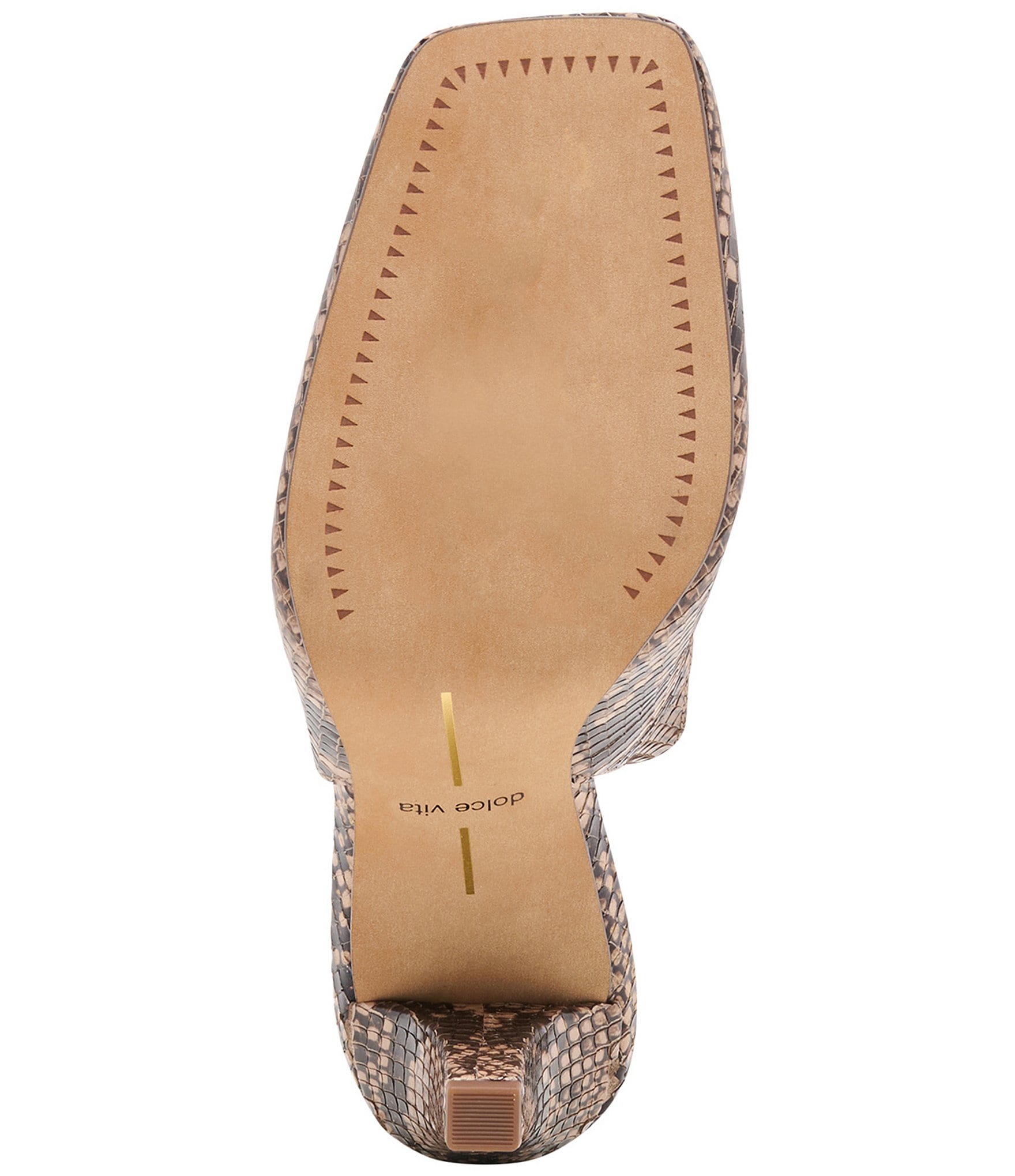 Dolce Vita Gessia Snake Print Embossed Leather Slingback Pumps