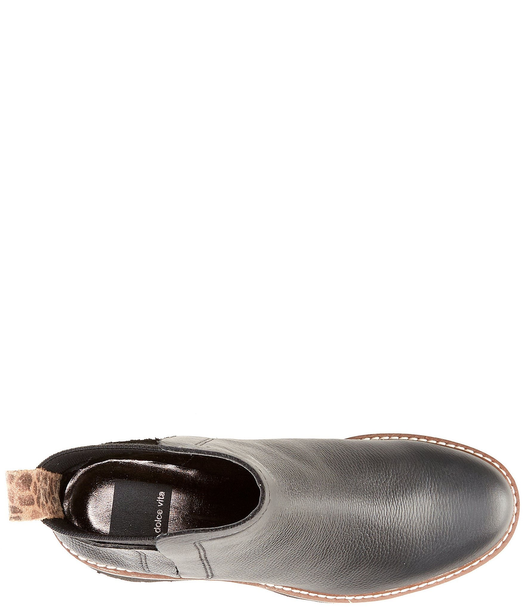 Dolce Vita Huey H2O Water-Resistant Leather Lug Sole Booties