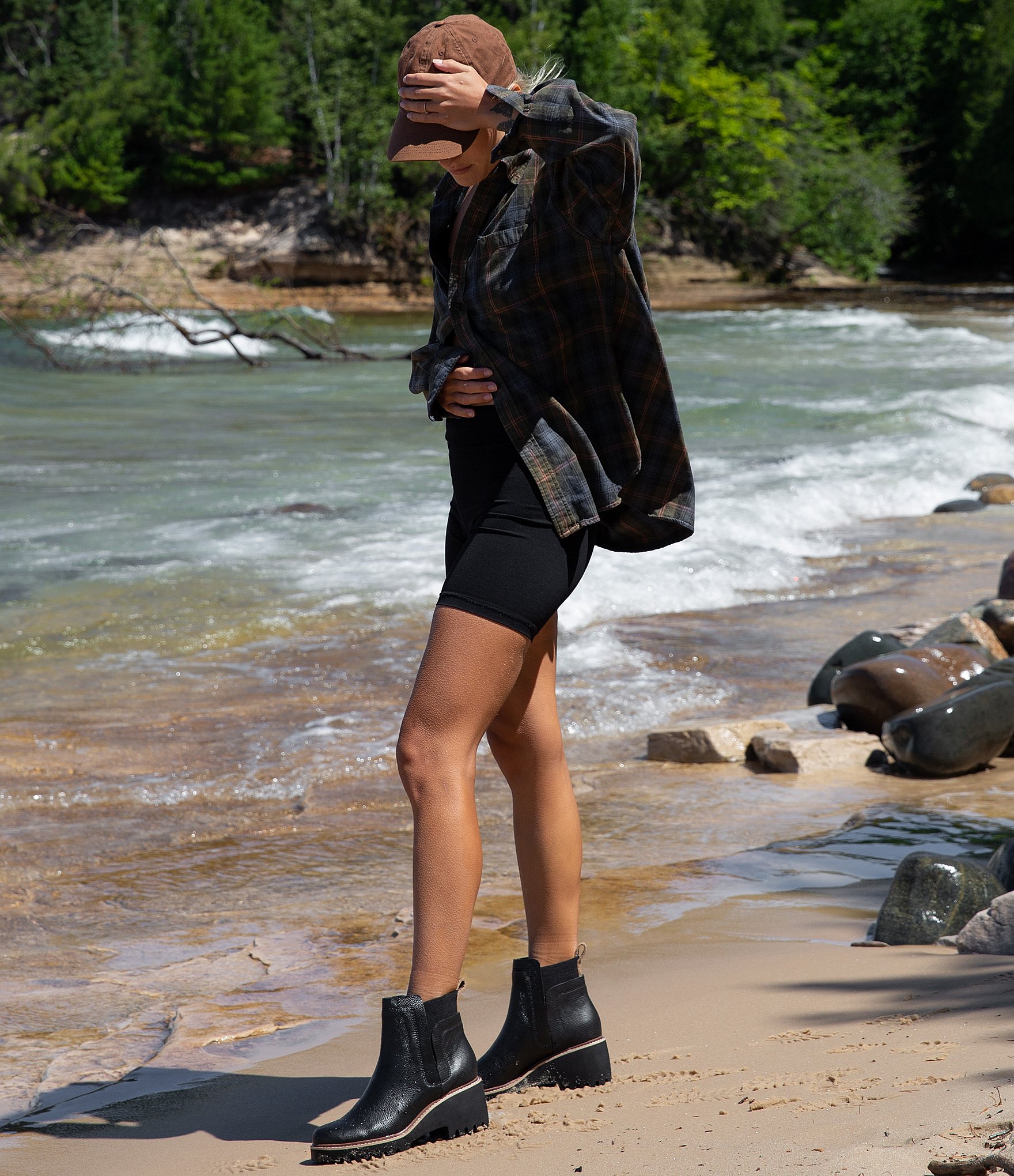 Dolce Vita Huey H2O Water-Resistant Leather Lug Sole Booties