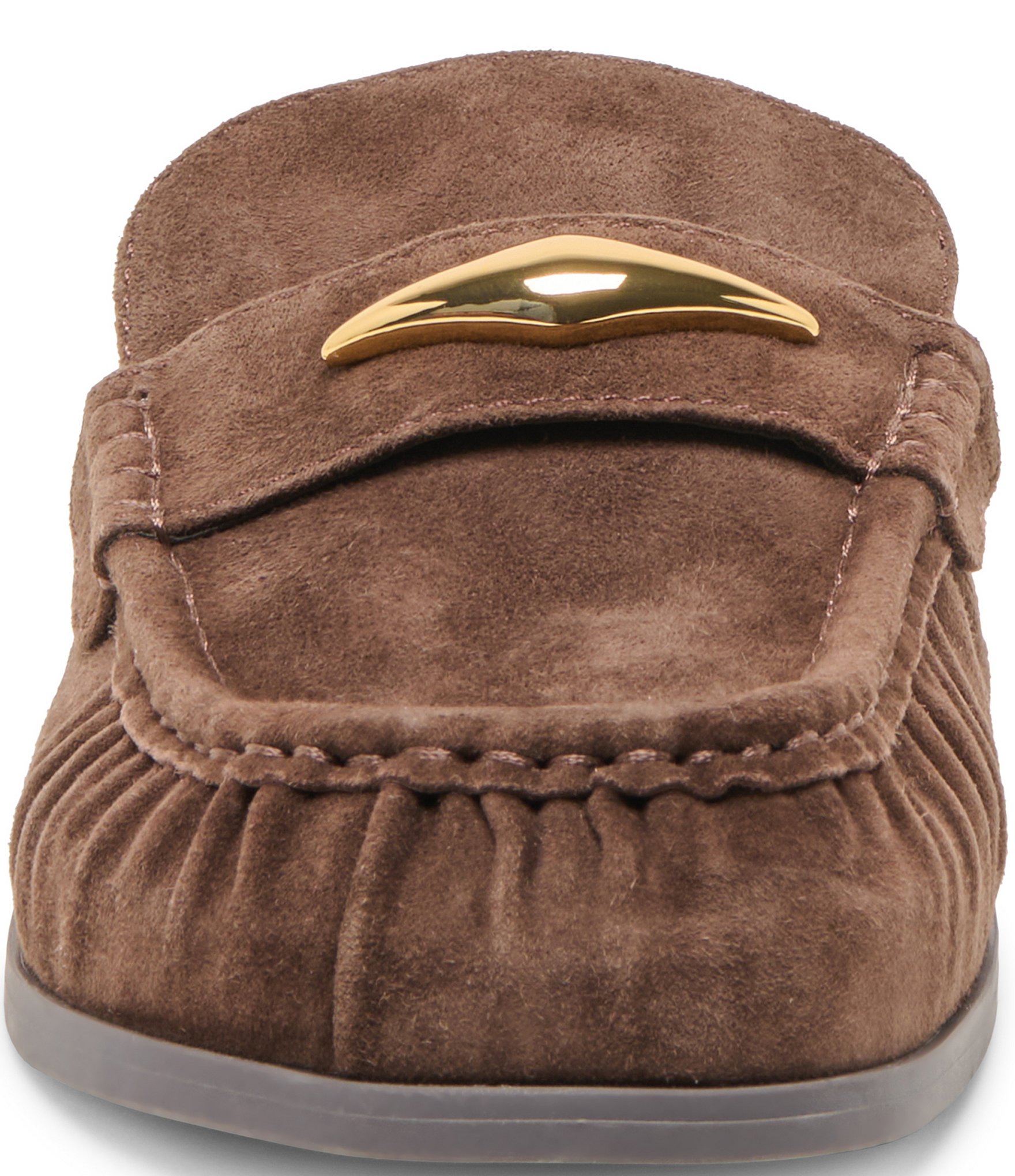 Dolce Vita Jodero Suede Metallic Hardware Mule Loafers