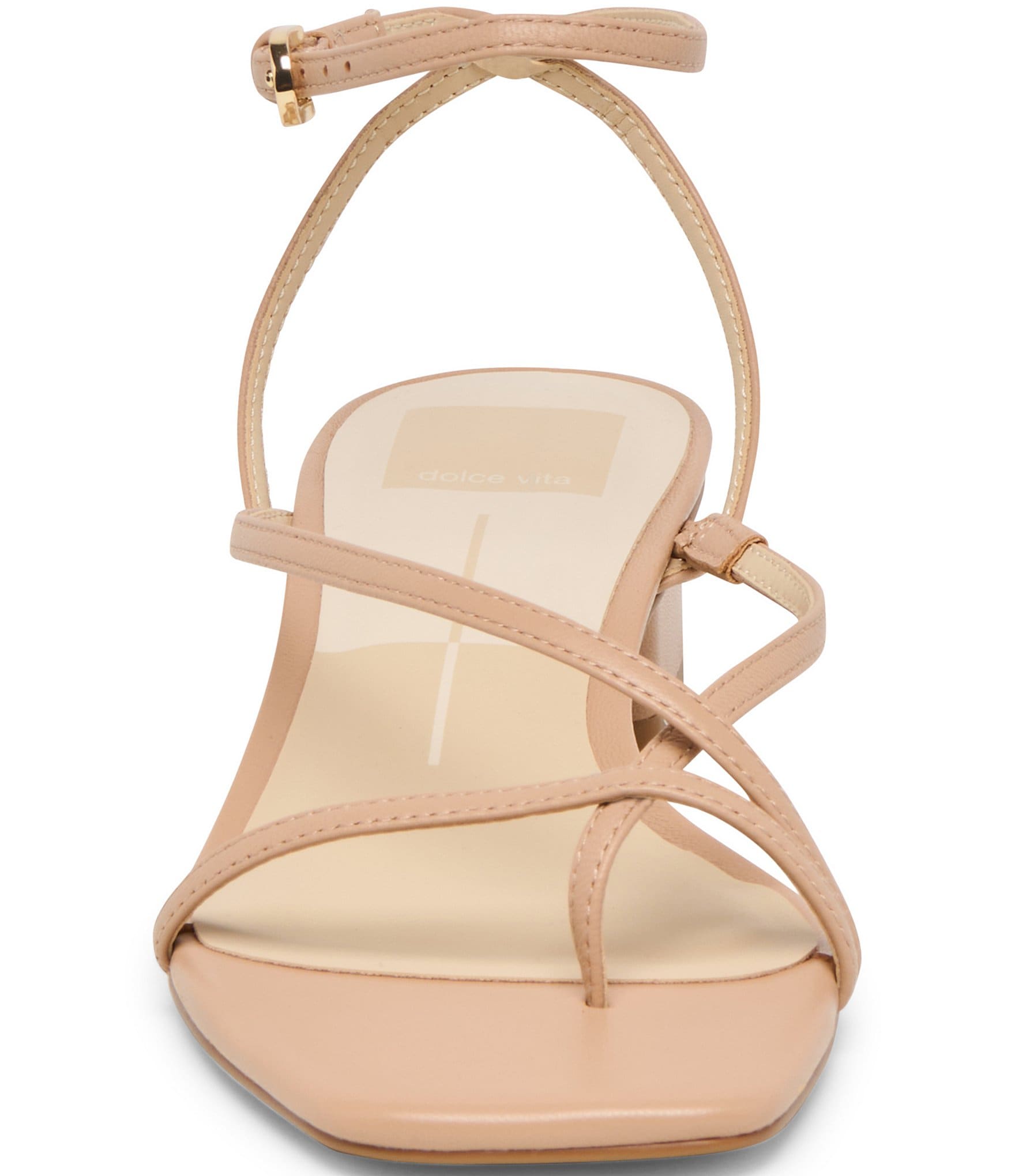 Dolce Vita Karlos Leather Strappy Ankle Strap Block Heel Sandals