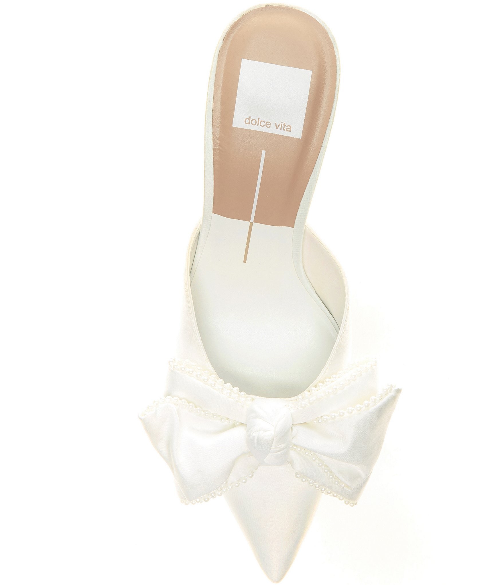 Dolce Vita Kayli Pearl Bow Detail Dress Mules