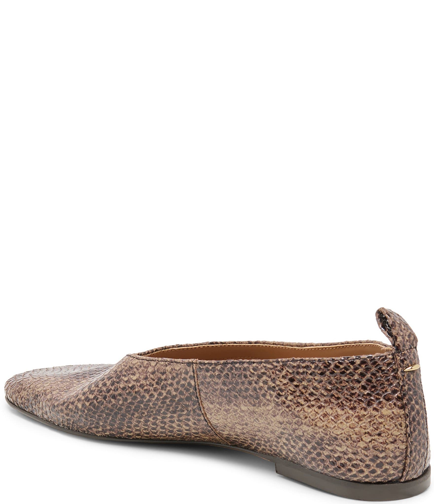 Dolce Vita Kory Snake Embossed Leather Ballet Flats
